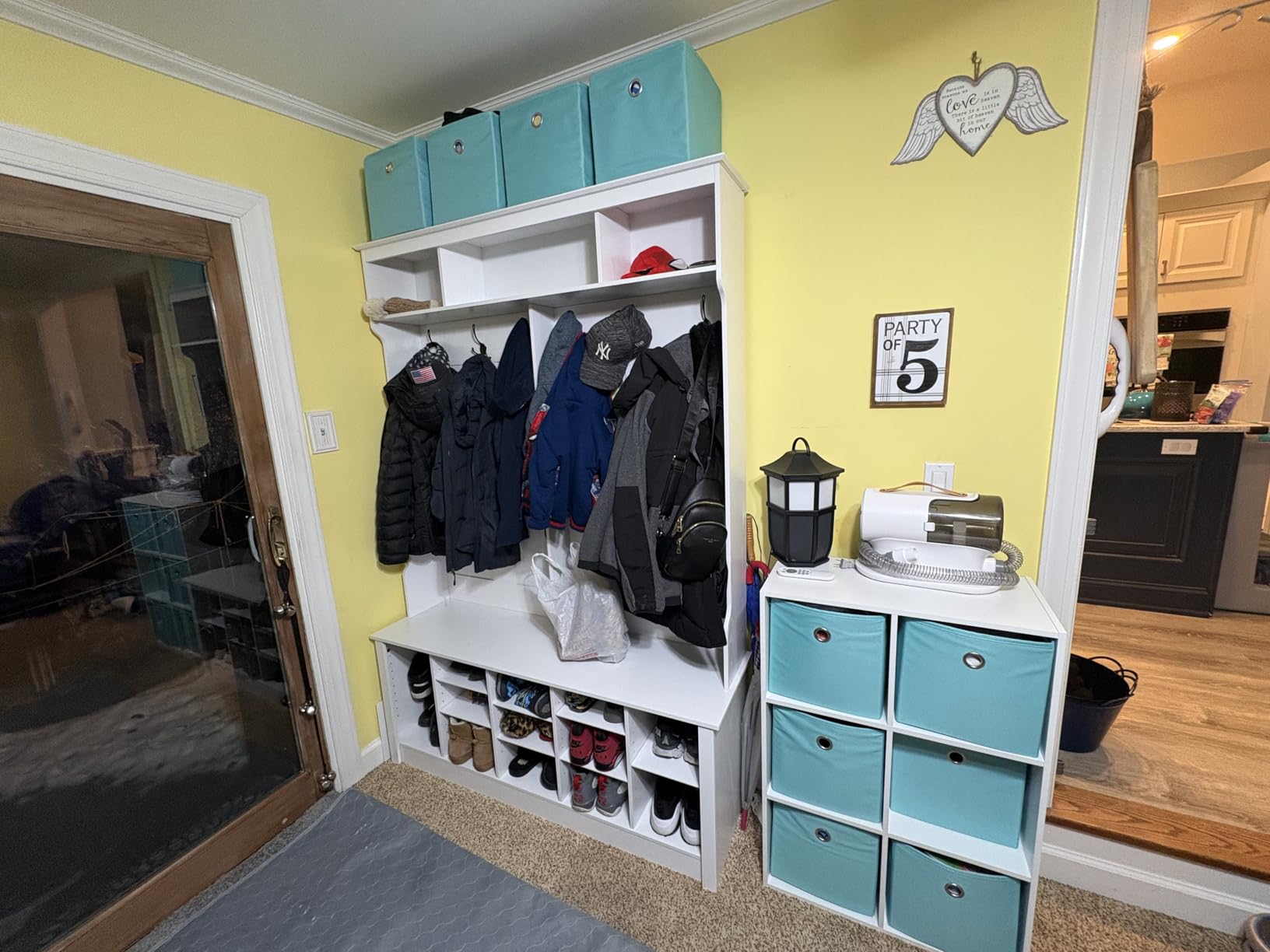 Hall Tree with Bench and Shoe Storage, 53