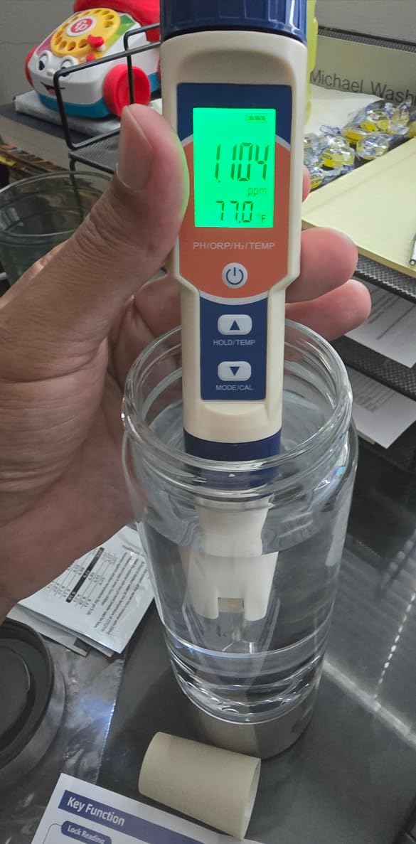 Hydrogen Water Bottle Generator, Portable Rechargeable aquahealth Hydrogen Water, Hydrogen Water Ionizer Machine, with SPE/PEM Technology, for Home Office Travel Fitness Drinking customer photo 1