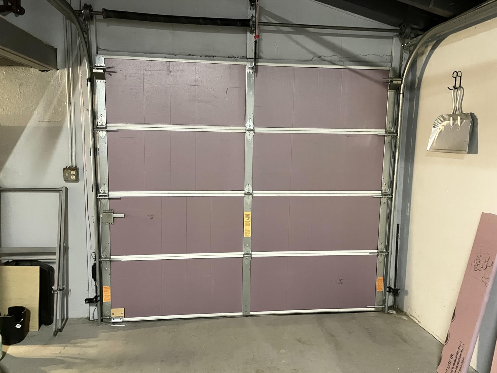 BlueTex Insulationㅤ Insulation White Reflective Foam Core Tearproof 2 Car Garage Door Insulation Kit 18FT (Wide) x 7FT (HIGH) to Cool Your Garage. Complete DIY Installation Kit customer photo 2