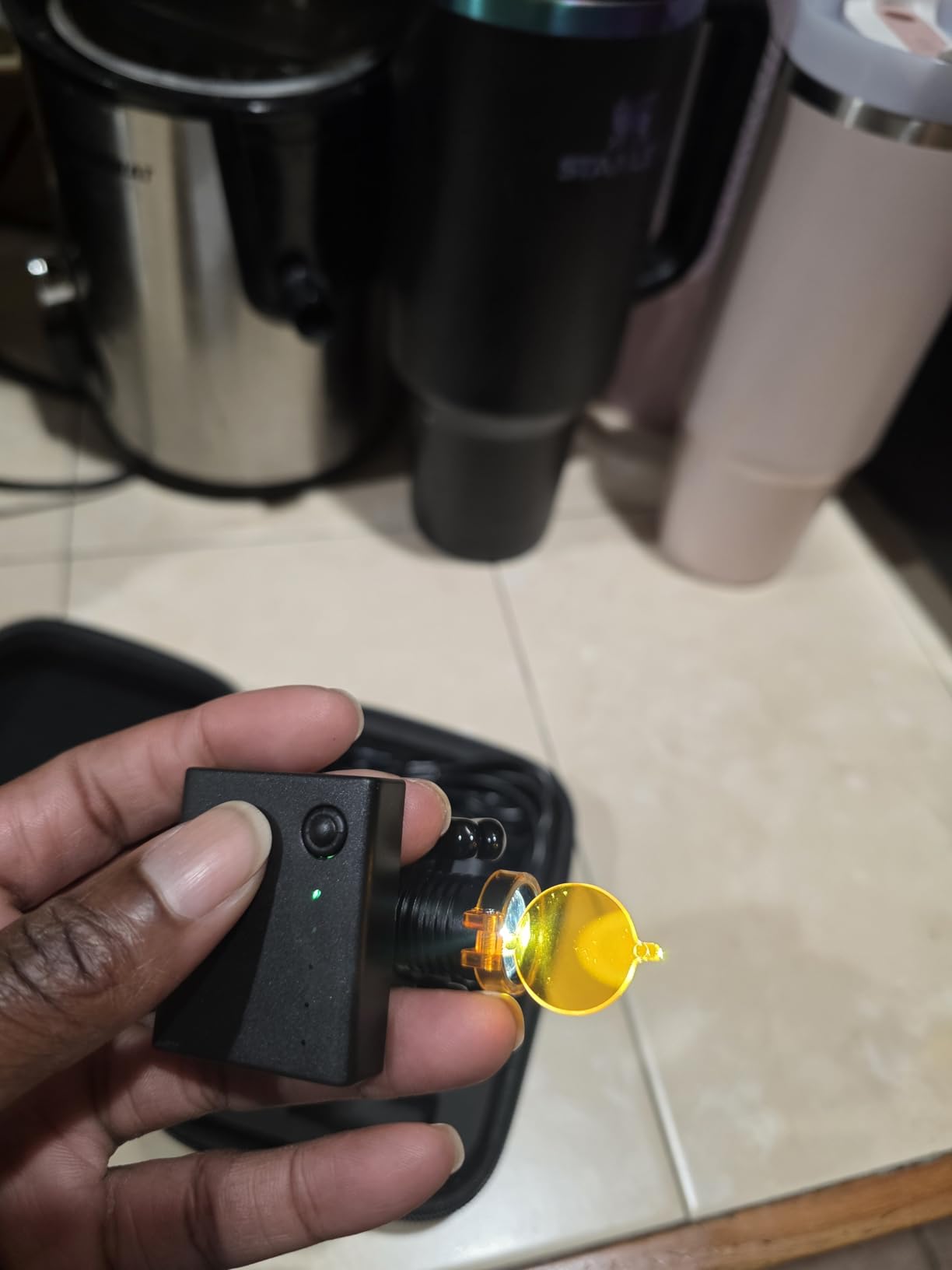 DY-010 3W LED Cordless Headlamp with Optical Filter and Universal Clip, Compatible with All Loupes and Safety Glasses customer photo 2