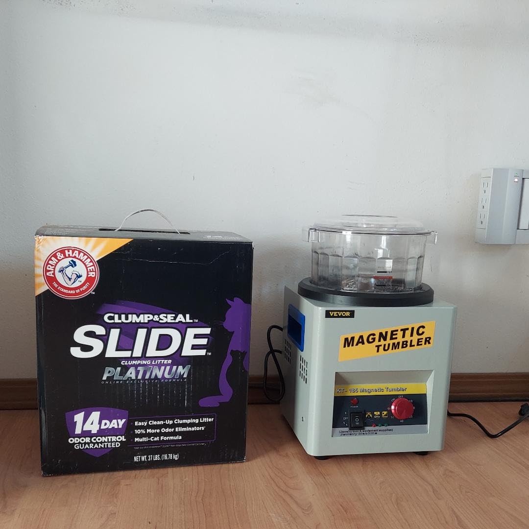 VEVOR Magnetic Tumbler, 180mm Jewelry Polisher Tumbler,2000 RPM KT-185 Jewelry Polisher Finisher with Adjustable Direction and Time for Jewelry (185mm) customer photo 2