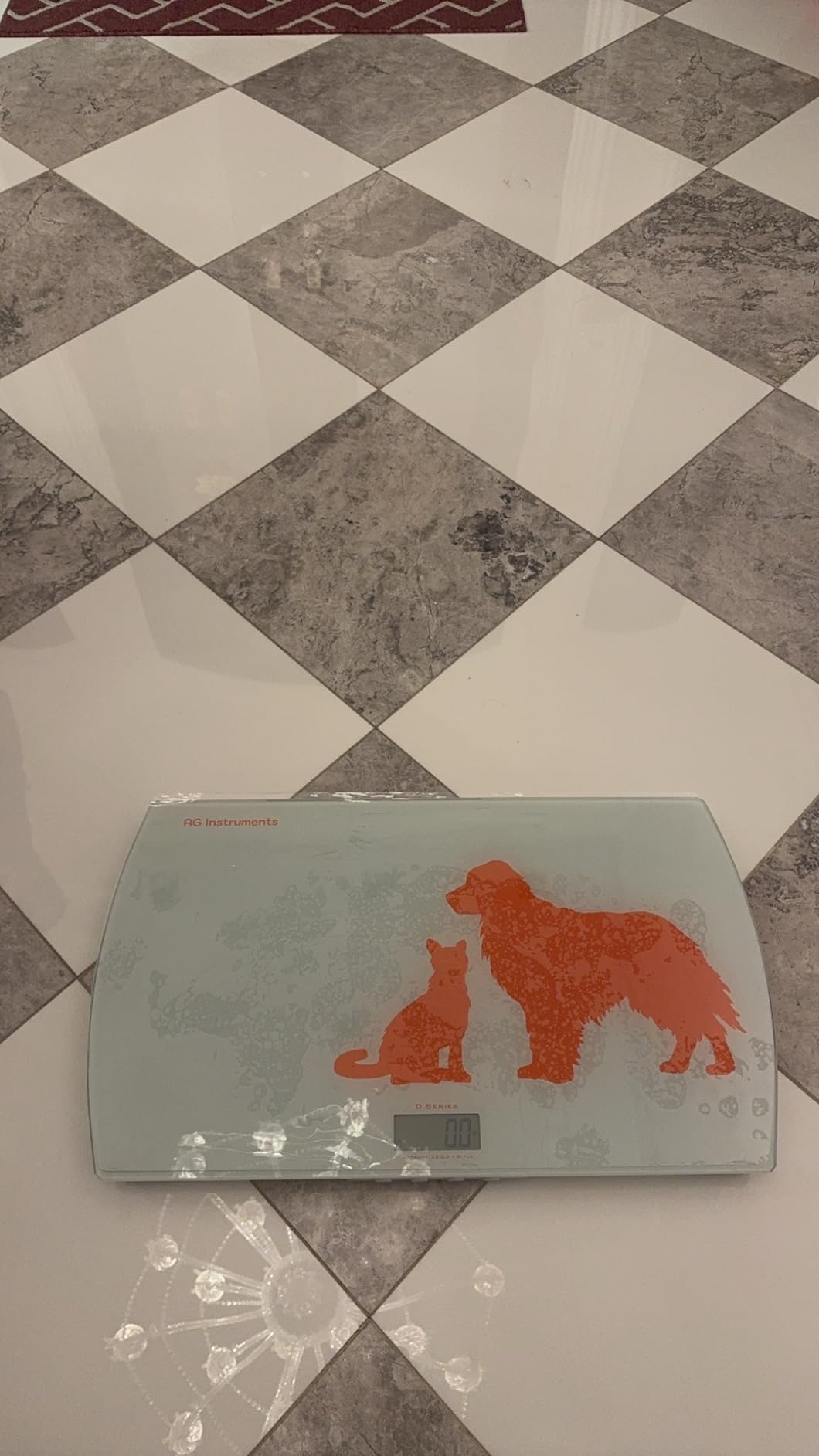 Digital Weighing Scale for Dogs Cats Puppies, Vet Scale, Scale for Animals Pets, 330lb x 0.1lb, Veterinary Scale, 33 x 19in Wide Platform, 8mm Tempered-Glass customer photo 2