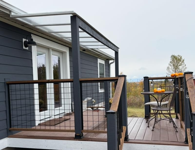 8 Pack Polycarbonate Greenhouse Panels, 8' x 4' x 0.24'' Twin-Wall Polycarbonate Sheets, All Weather Clear Roof Panels Greenhouse Replacement Panels customer photo 2