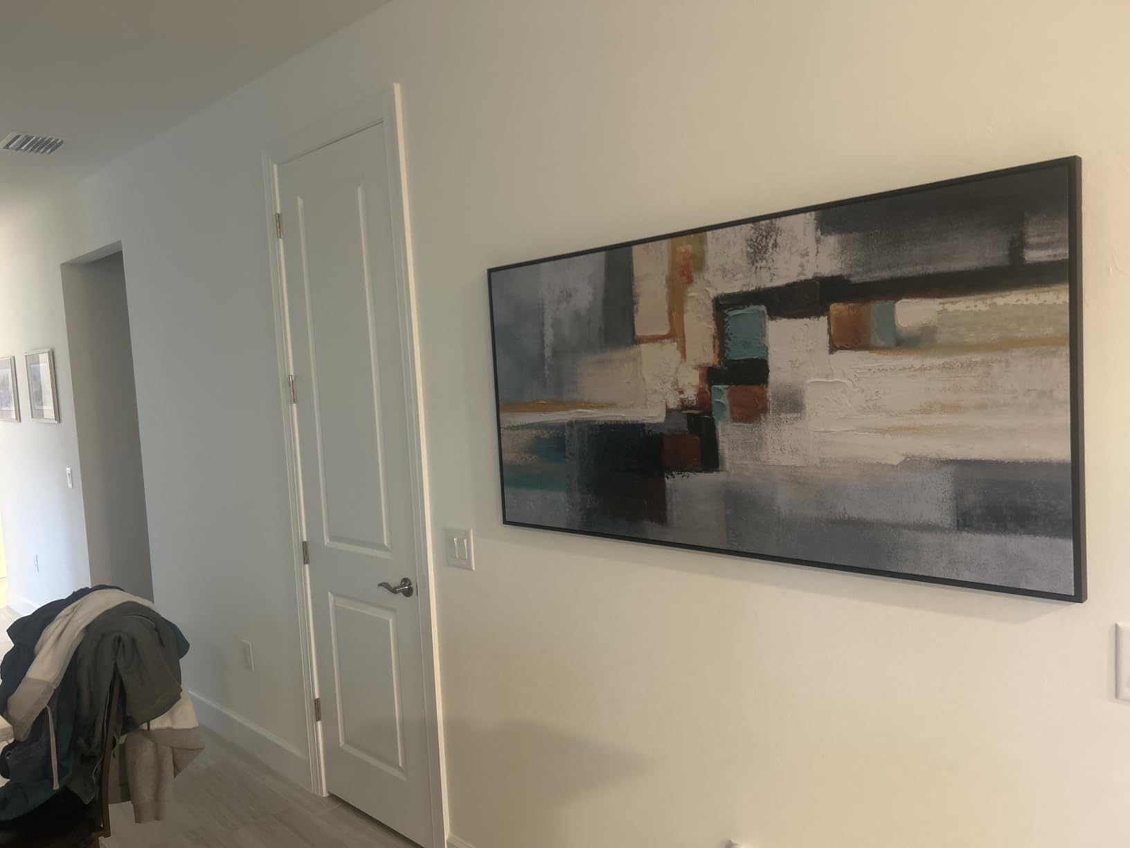 KLAKLA Extra Large Wall Art - Abstract Huge Canvas Picture Wall Decor Living Room Oversized Artwork for Walls Bedroom Office Decoration Modern Frame Wall Art customer photo 2