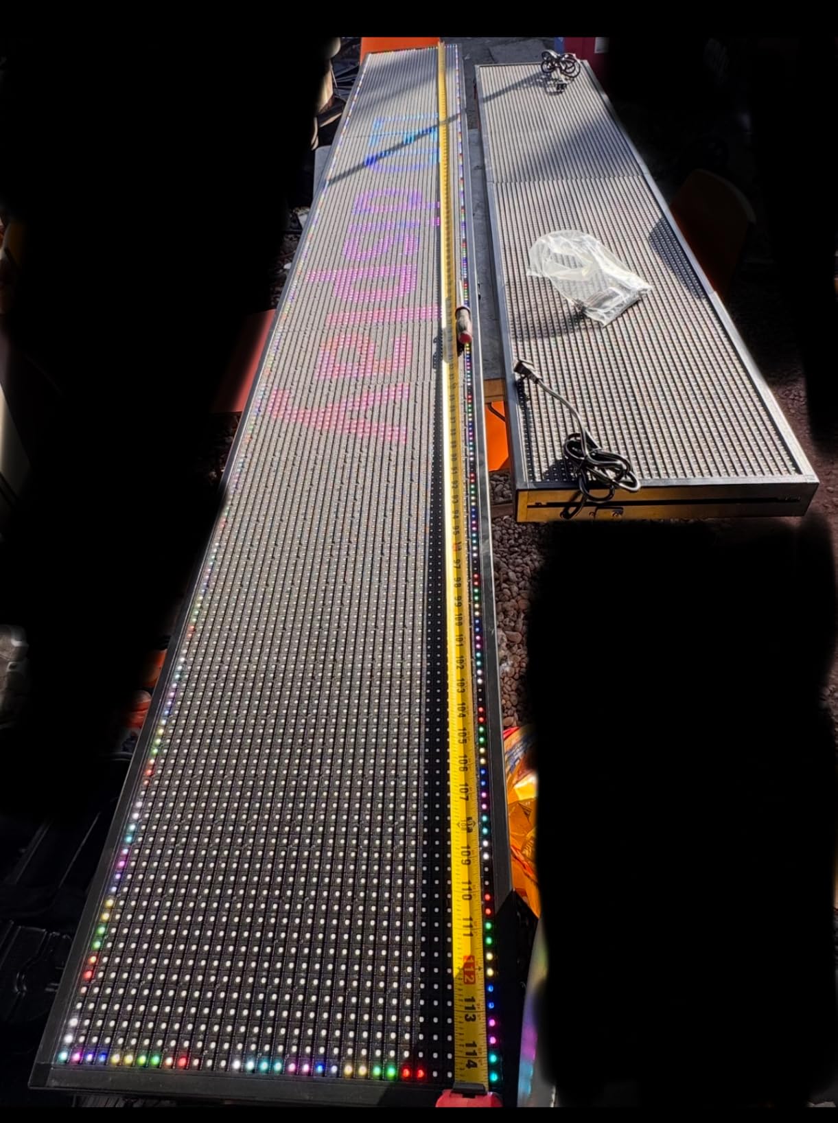 P6 Programmable Led Sign Custom Scrolling Outdoor Digital Signs For Businesses Display Screen Electronic Message Board Stock Ticker Advertising (40X17) customer photo 2