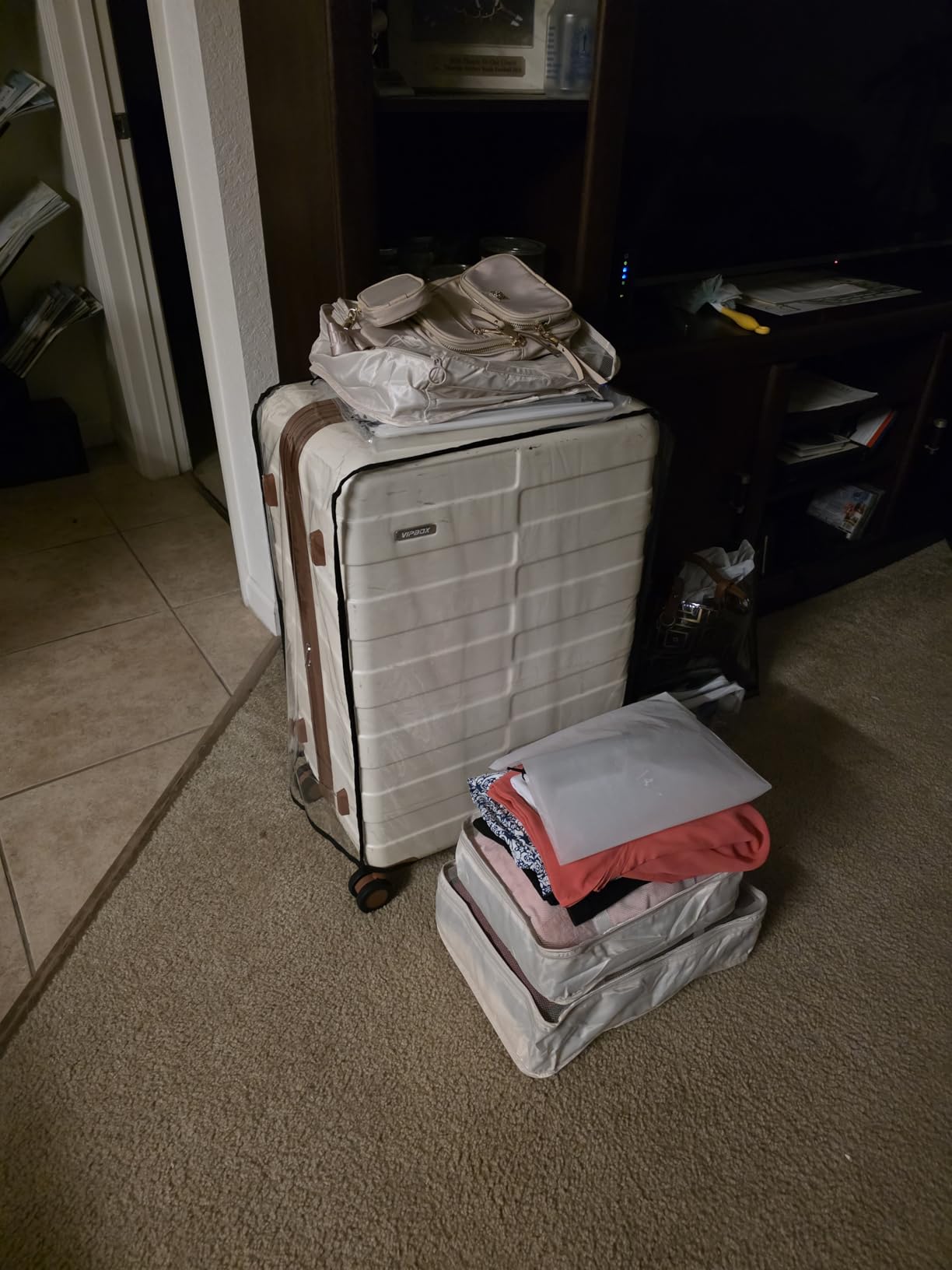 BEOW Luggage Sets 3 Piece Hardside (3-YEARS VIP SERVICE) Lightweight Expandable Ultra Durable 100% PC Carry On Travel Suitcase set with TSA Lock Spinner Wheels, Classic Blue customer photo 1