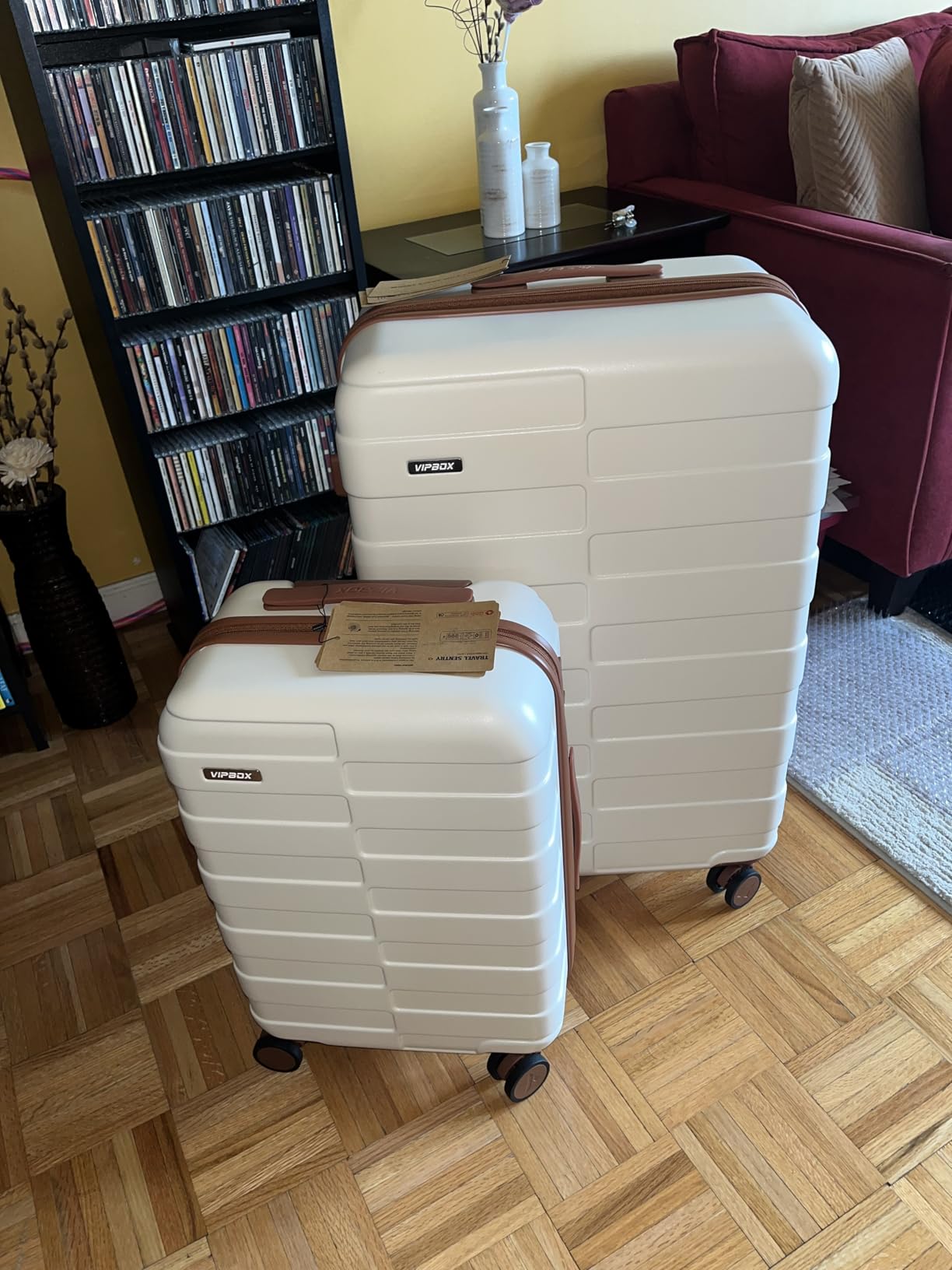 BEOW Luggage Sets 3 Piece Hardside (3-YEARS VIP SERVICE) Lightweight Expandable Ultra Durable 100% PC Carry On Travel Suitcase set with TSA Lock Spinner Wheels, Classic Blue customer photo 2