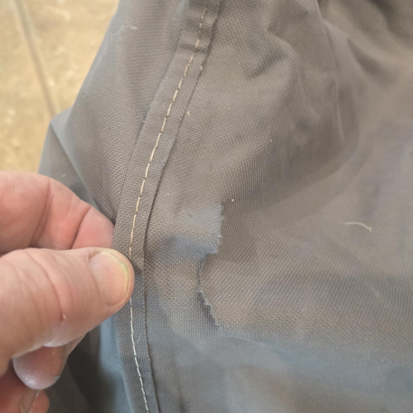 F&J Outdoors Patio Furniture Covers, Waterproof UV Resistant Rip-stop Cover for Outdoor Furniture, Grey, 90