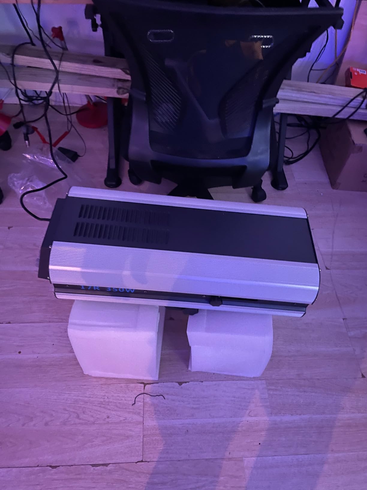 440W Stage Lighting with Tripod, Stage Spotlight with DMX & Manual Control 6 Colors 3 Color Temperatures 3200K-6000K, Follow Spot Light for Wedding DJ Party Theater Concert customer photo 1