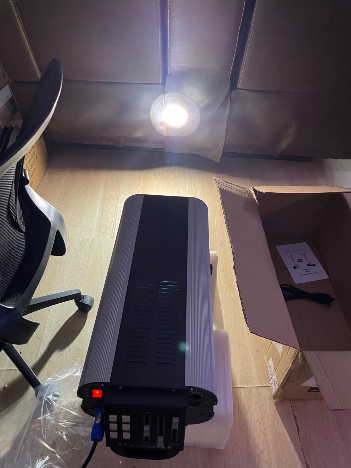 440W Stage Lighting with Tripod, Stage Spotlight with DMX & Manual Control 6 Colors 3 Color Temperatures 3200K-6000K, Follow Spot Light for Wedding DJ Party Theater Concert customer photo 2