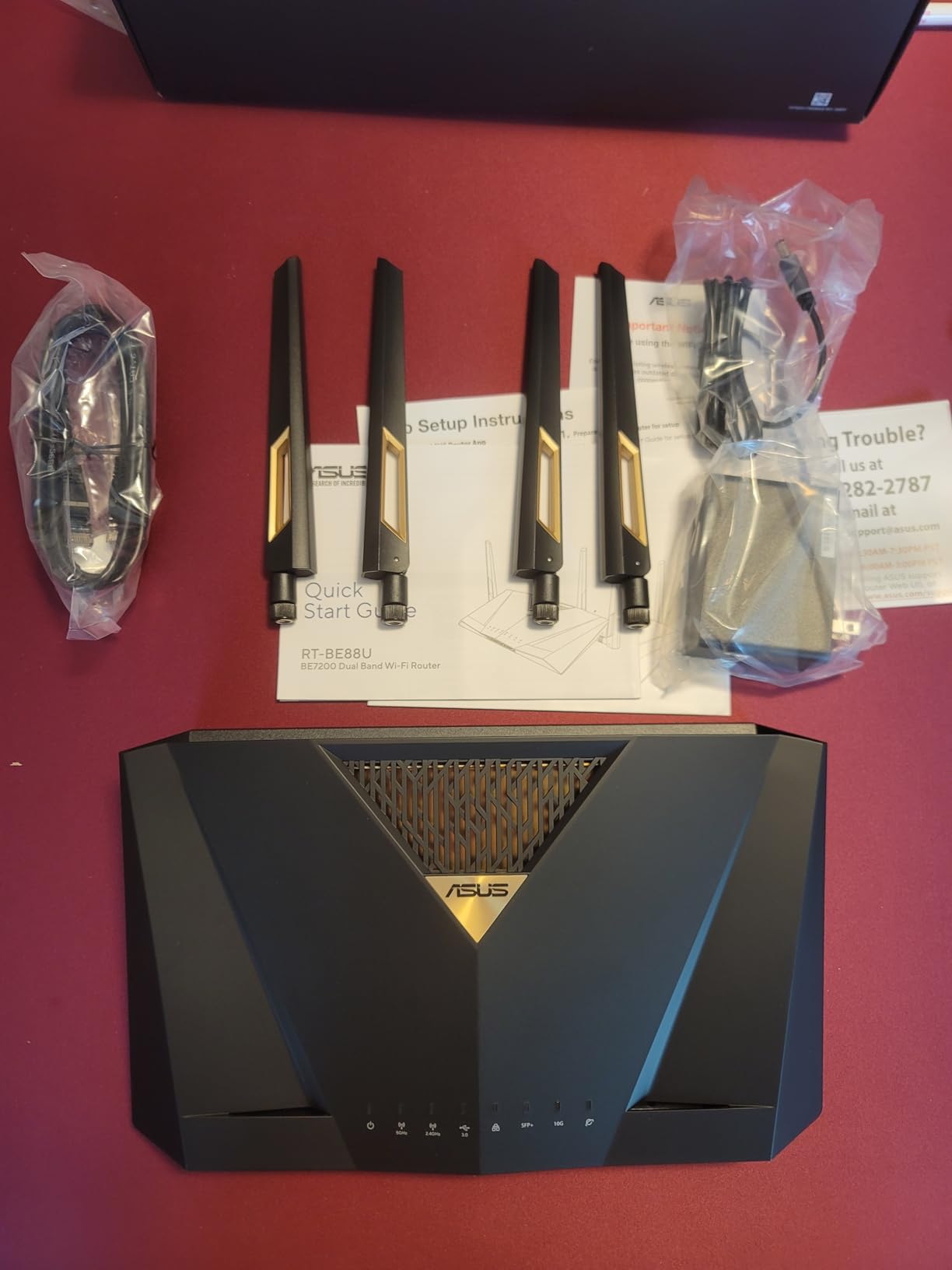 ASUS RT-BE88U Dual-Band WiFi 7 Performance Router customer photo 1