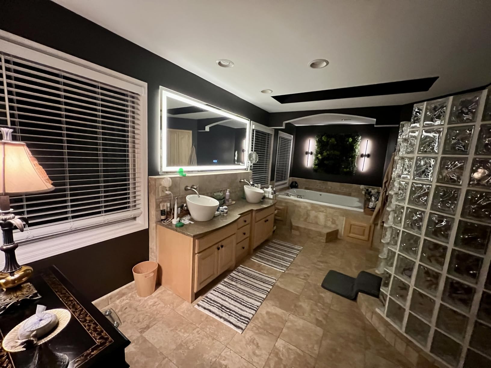 LED Bathroom Mirror for Wall 60x38, Large Lighted Vanity Mirror with Lights, Dimmable, Anti-Fog, Shatter-Proof, ETL Listed (Front + Backlit) customer photo 2