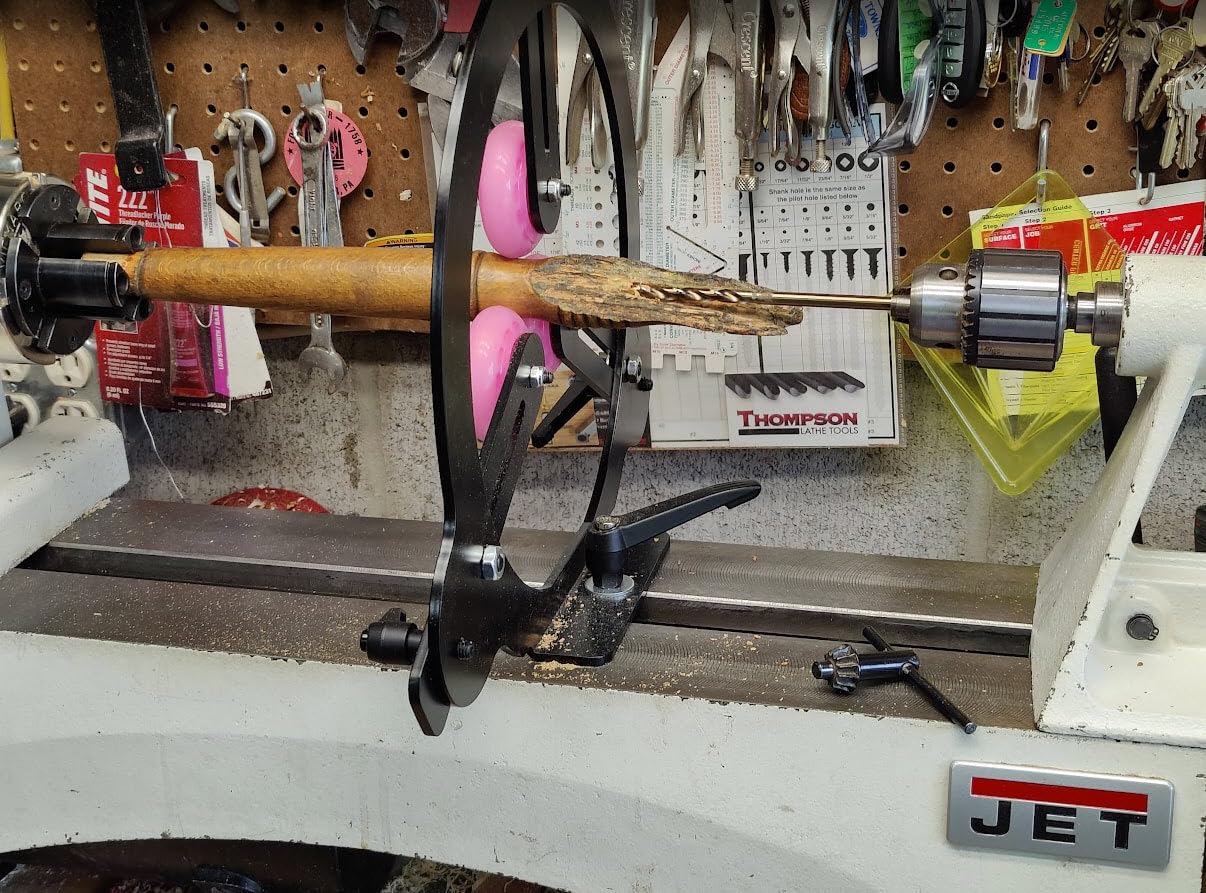 MC-FS8 Woodturning Steady Rest for 10inch and 12inch Swing Size Lathe for Spindle Woodturning customer photo 1