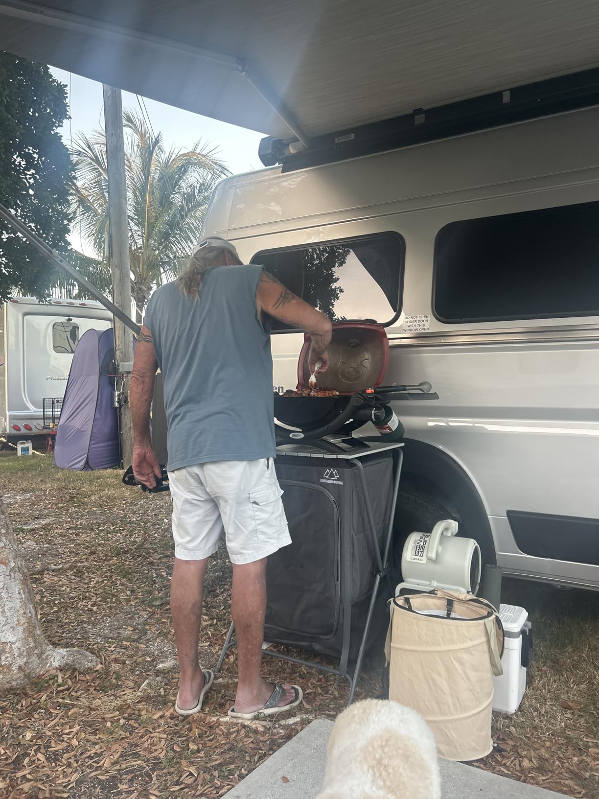 MOUNTAIN SUMMIT GEAR Foldable Roll Top Camping Pantry and Table, Made by Caddis Sports customer photo 1