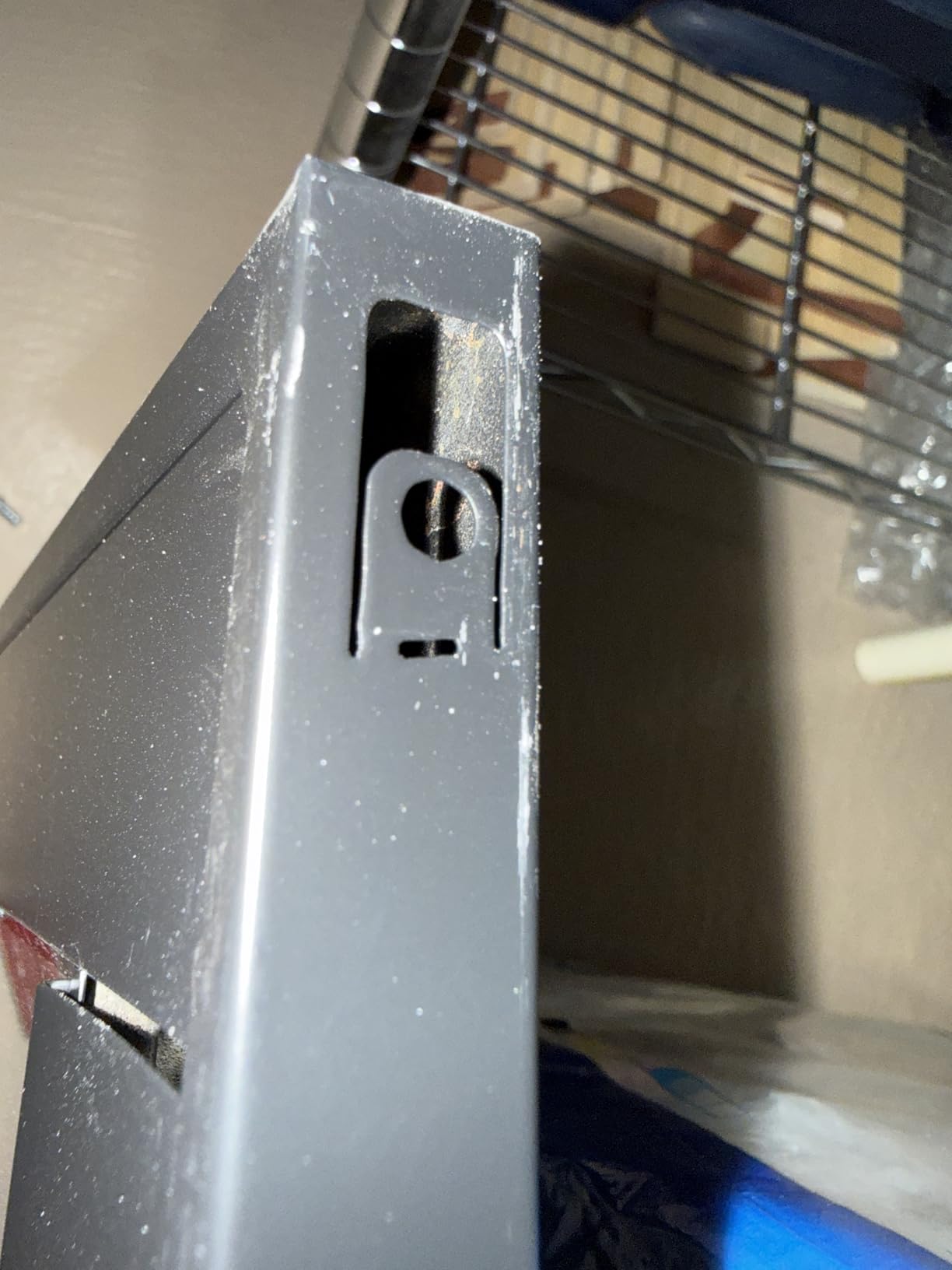 Lockable Display Cabinet with Glass Doors, Curio Cabinets with 4 Adjustable Shelves, Liquor Bookcase Bookshelf with Doors, Metal Storage Cabinet for Living Room Pantry, White customer photo 1