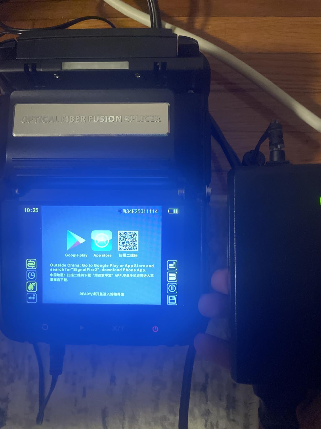 Fusion Splicer AI-6A Fiber Optical Fusion Splicer with 8S Splicing & 18S Heating, Core Alignment Fiber Splicer with 5200mAh Large Battery Capacity, Automatic FTTH Precision customer photo 1