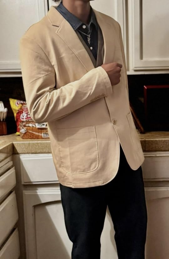 COOFANDY Men's Smart Wash Blazer Regular Fit Cotton Sport Coat Casual Suit Jacket customer photo 1