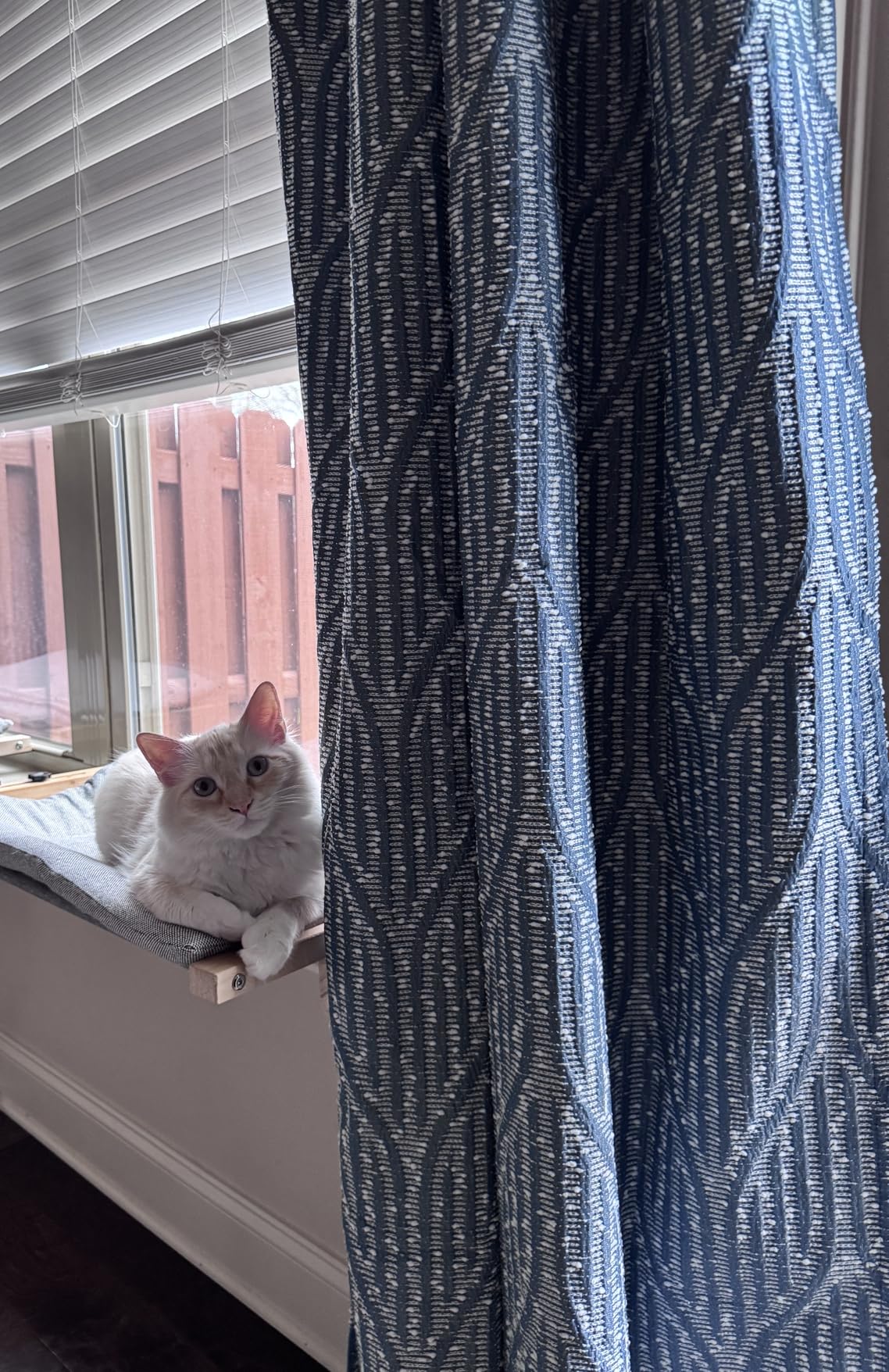 Cream and Silvery 100% Blackout Curtains 96 Inch Length 2 Panels, Jacquard Thermal Insulated Noise Reducing Grommet Drapes for Bedroom Living Room customer photo 1