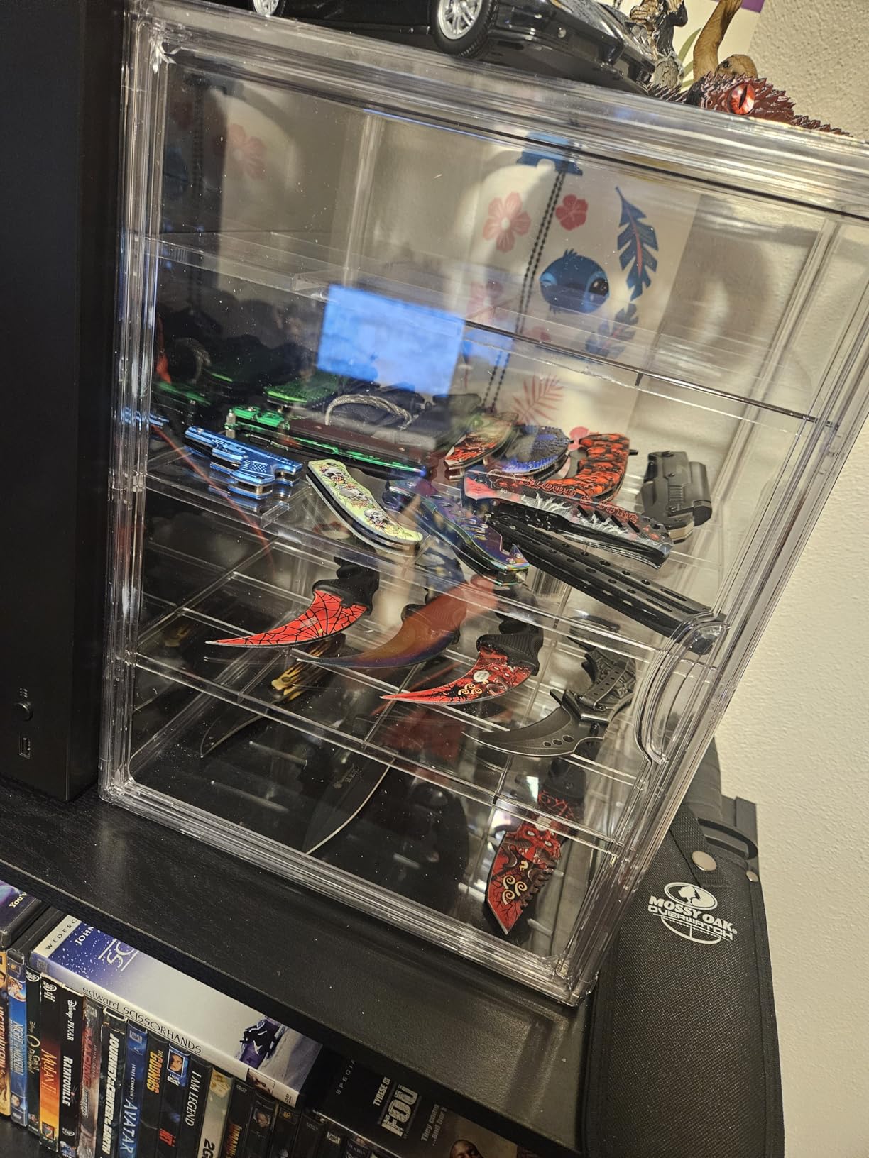 Pastry Display Case,Bread Box for Kitchen Countertop,4 Layers Adjustable Clear Bread Storage with Magnetic Door Bakery Pastry Display 15.5x11.4x9.8inch, 1 Pack customer photo 2