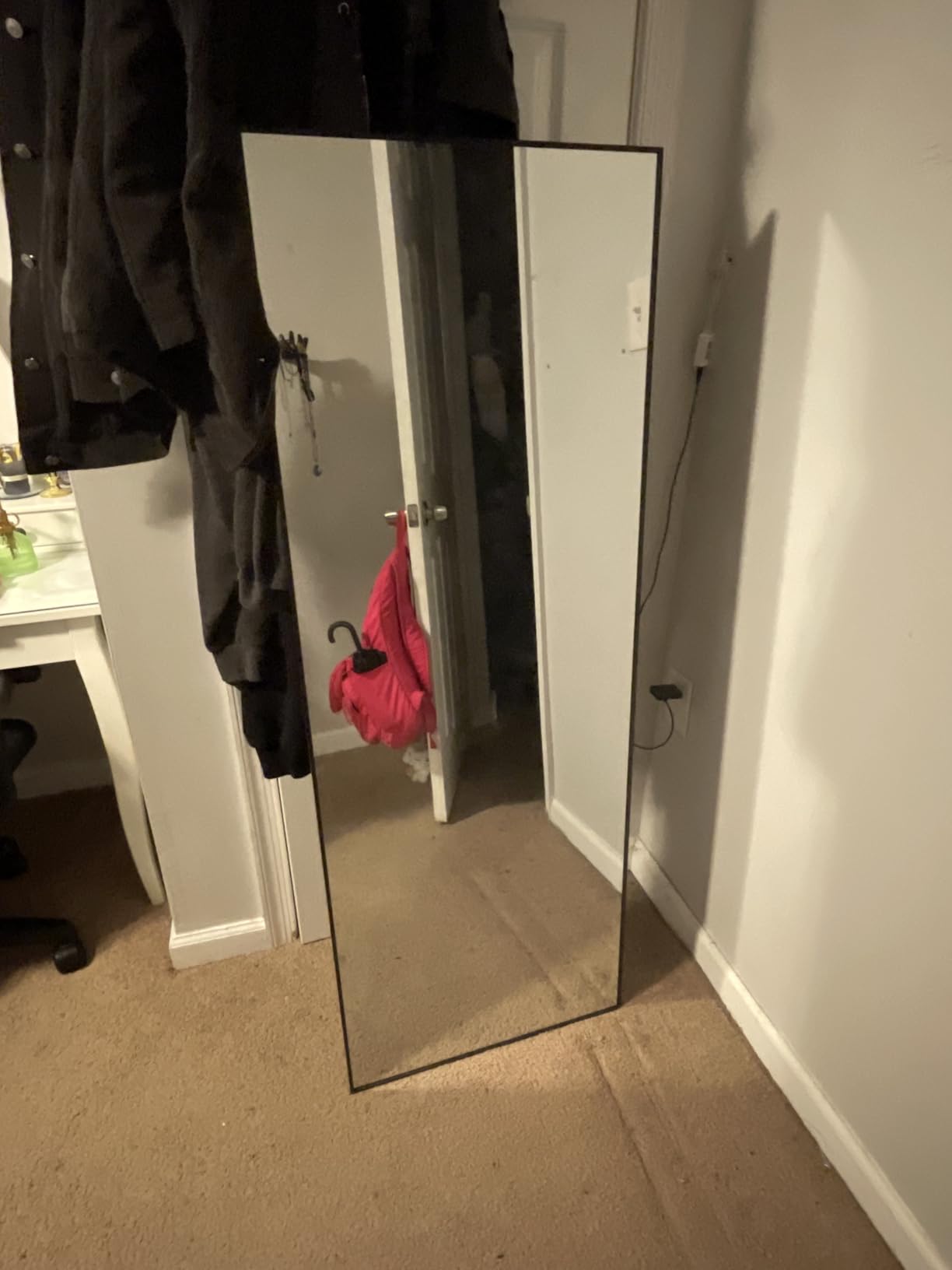 BEAUTYPEAK Full Length Mirror with Stand, 56