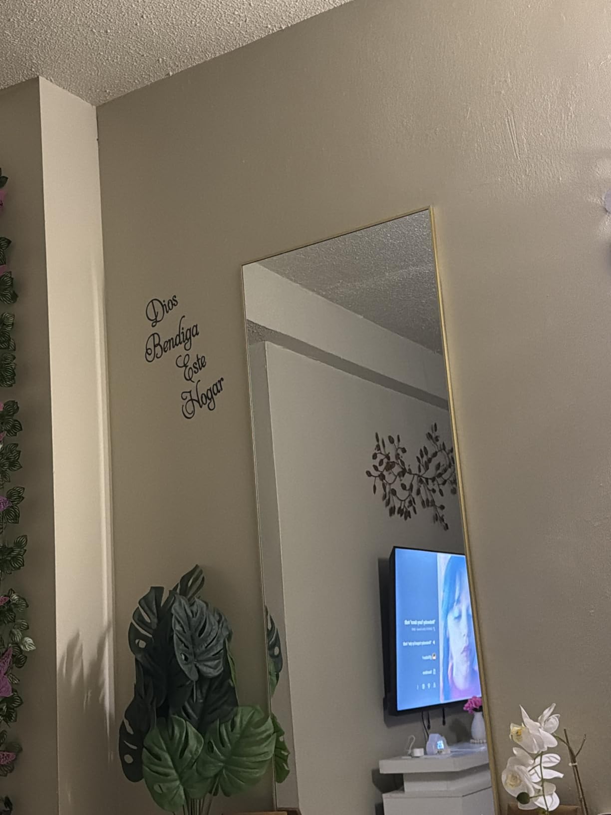 BEAUTYPEAK Full Length Mirror with Stand, 56