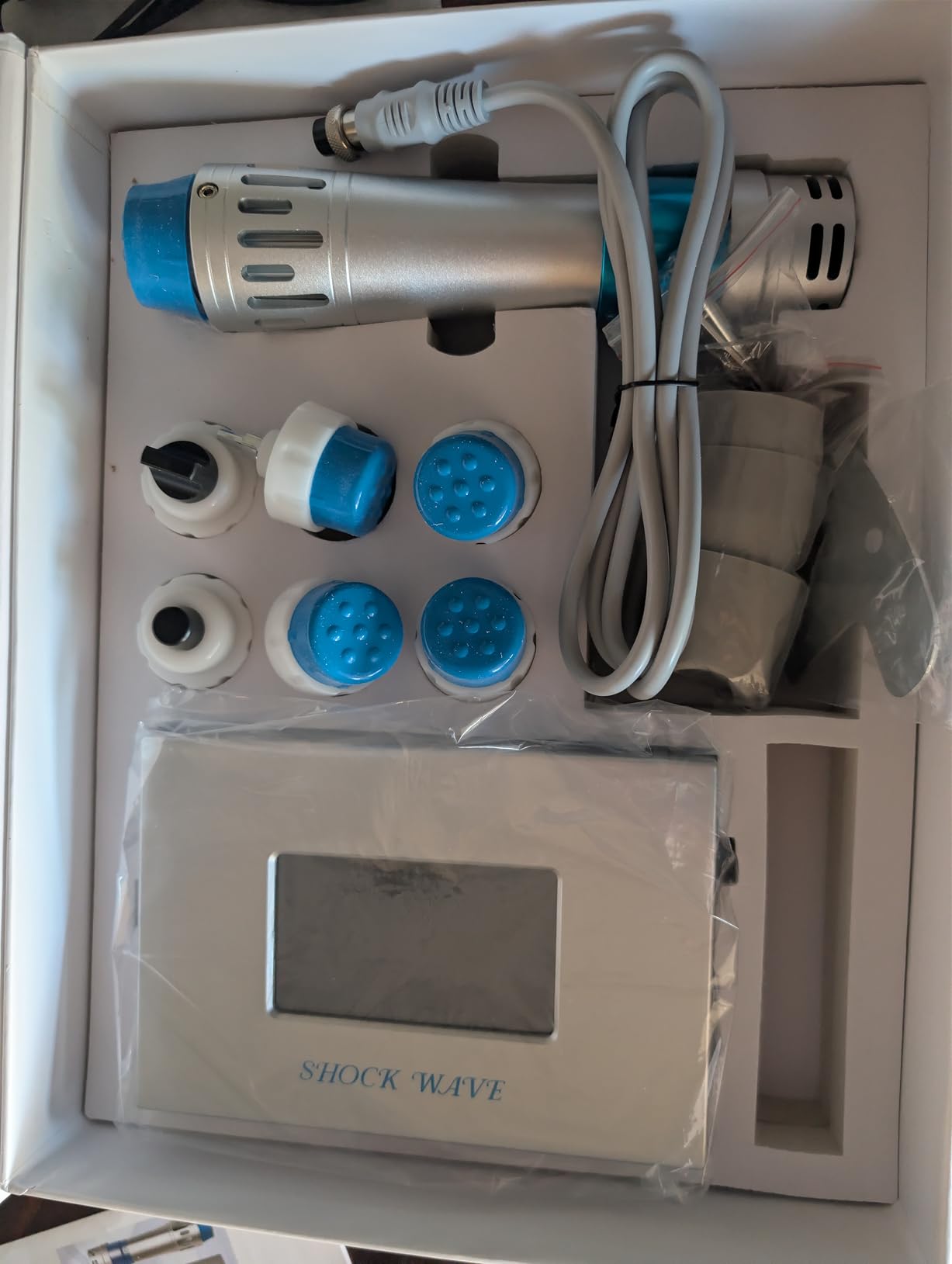 Shockwave Therapy Machine Extracorporeal Shock Wave Therapy Device 7in1 Focused Shockwave Therapy Machine Pain Relief at Home for Body Feet Knees customer photo 2