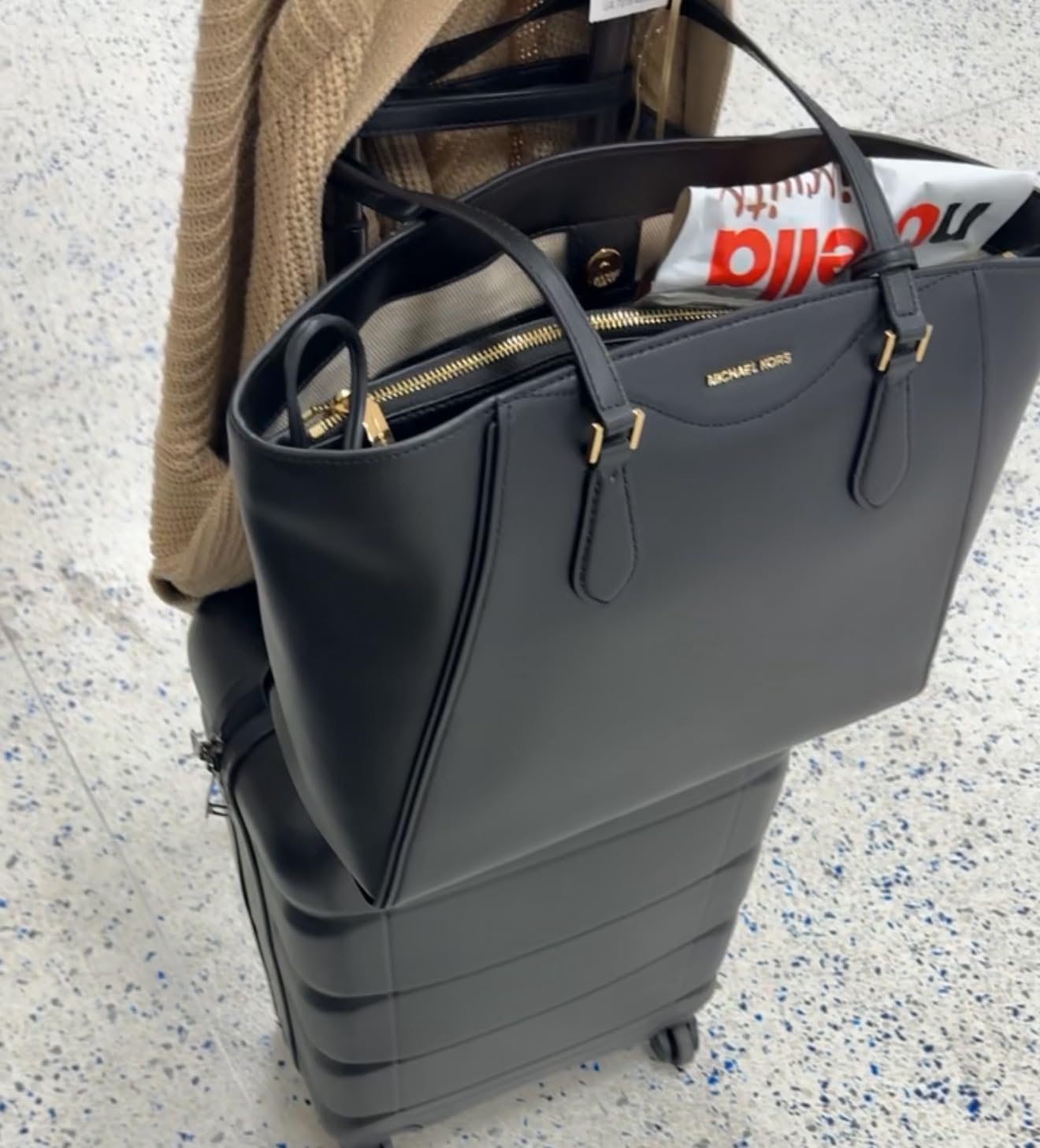 Michael Kors Women's Taryn Large Multi-functional Top-zip Tote Bag customer photo 2