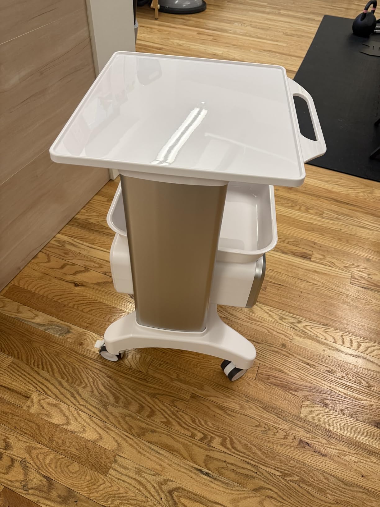 Medical Trolley Cart Mobile Ultrasound Cart 130 LBS Load Professional Portable Storage Drawer with 4 Silent Wheels Tray for Hospital Dental Clinic Beauty Salon Office Bedroom customer photo 1