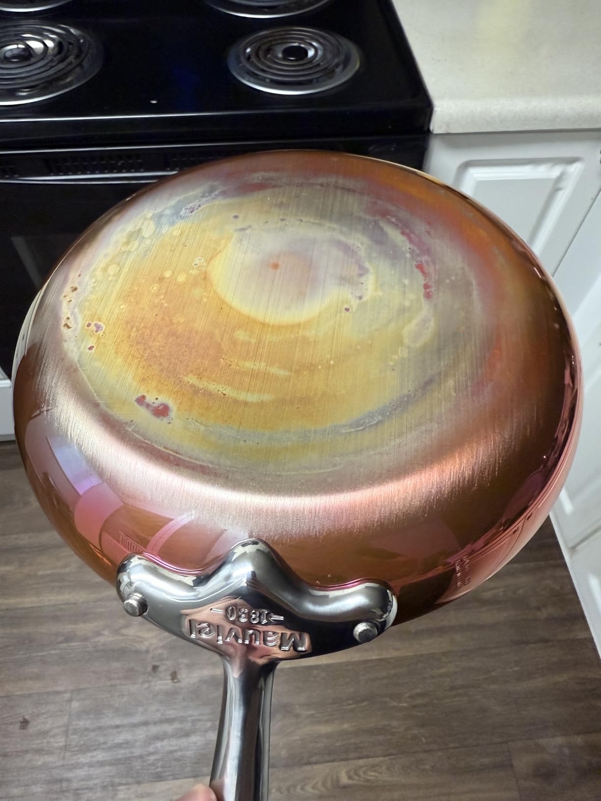 M'Heritage 150 S 1.5mm Polished Copper & Stainless Steel 5-Piece Cookware Set With Cast Stainless Steel Handles And Curved Lid, Made In France customer photo 1