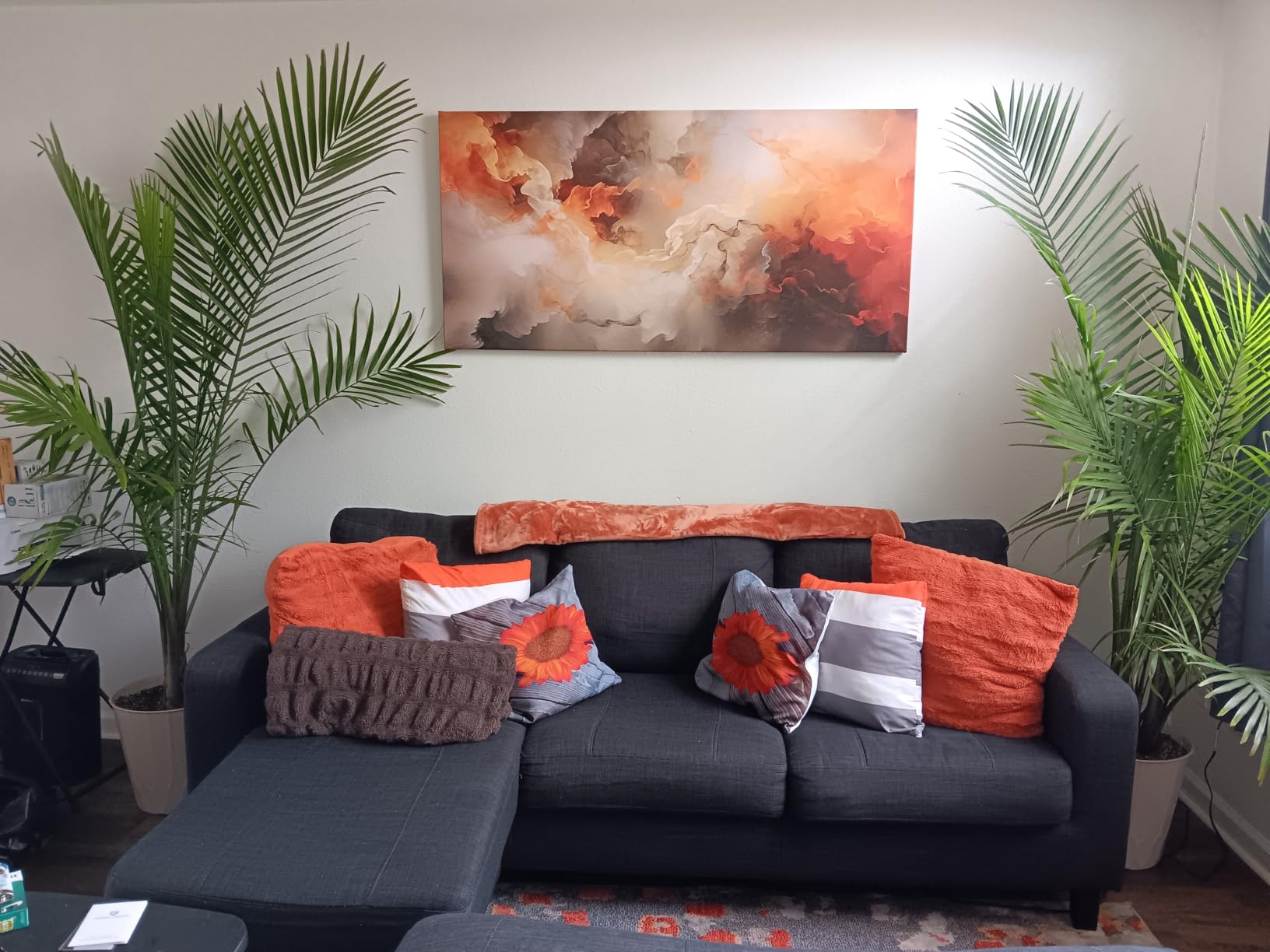 VHMING Abstract Wall Art Wall Decor Blue and Gray White Modern Canvas Wall Paintings Abstract Artwork for Living Room Bedroom Bathroom Office Home Decor Can Be Hung Directly 29