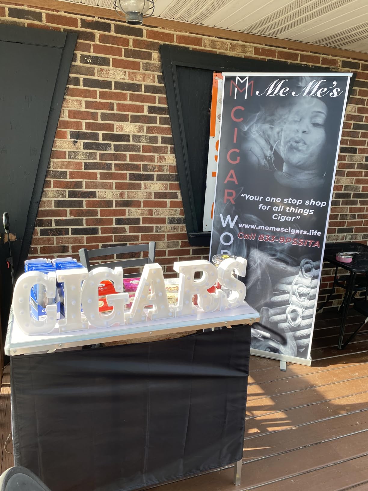 GoBar Portable Bar Table for Events - Black, 3 Skirts, or LED - Pop Up Mobile Bartending Station with Travel Carrying Case customer photo 1