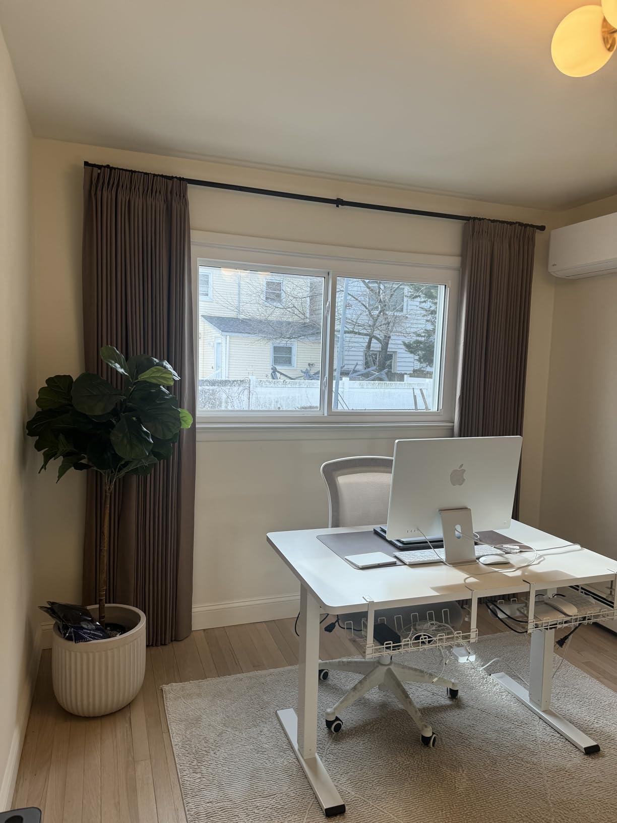 102 Inch Long Curtains Pinch Pleat Linen Curtains for Living Room Bedroom 2 Panels Natural Cream Light Filtering Privacy Neutral 102 Inch Pleated Drapes Hooks Rings Back Tab for Window Sliding Door customer photo 1