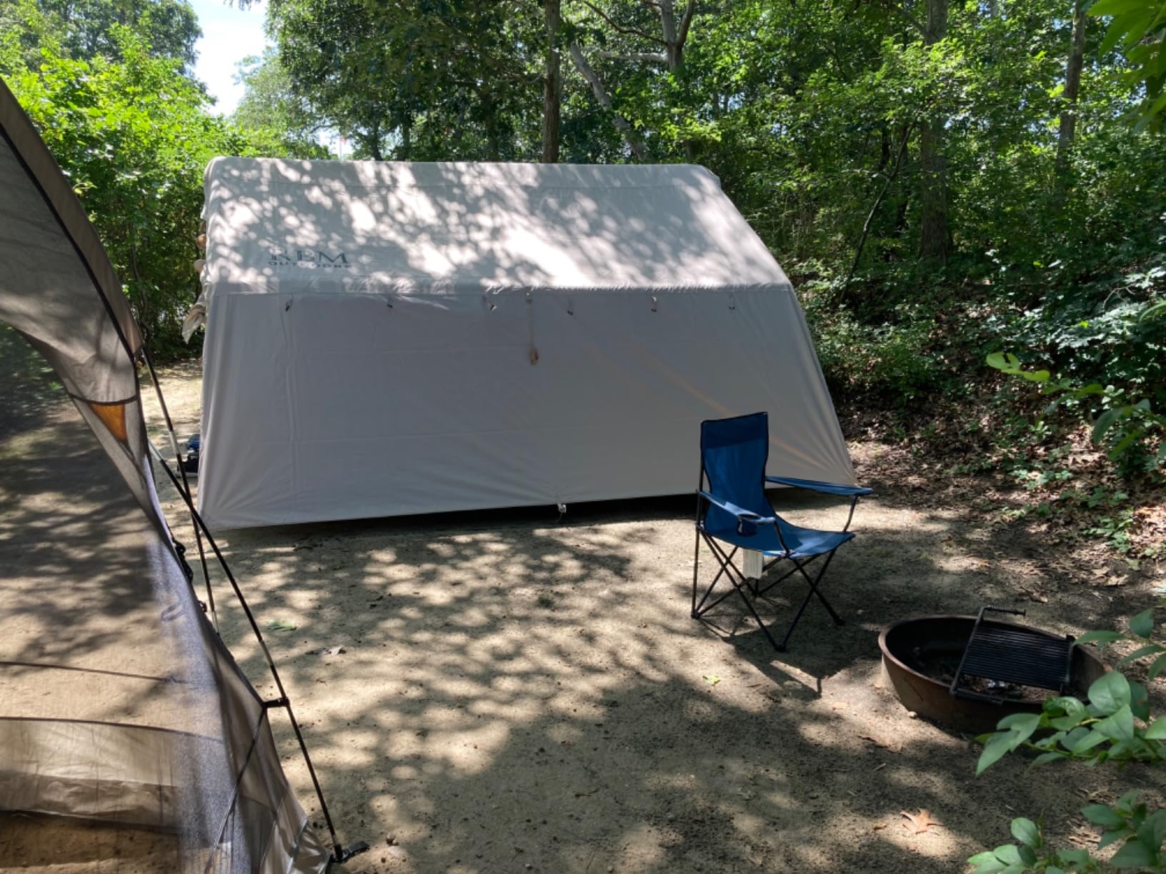 Coody Inflatable Canvas Camping Tents with Stove Jack - Premium Air Beam Family Glamping Tent, Breathable Cotton Canvas, Fast Setup Air Tent with Pump customer photo 2