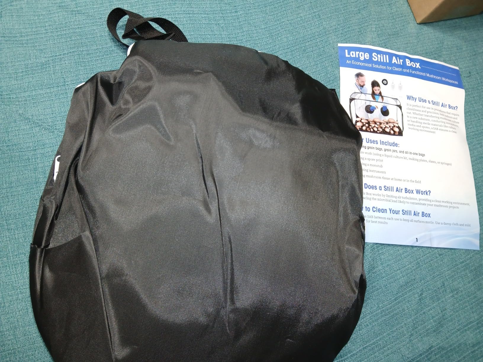 Large Still Air Box Mushroom Grow Tent - 38x20x25 Inch Clean Air Workstation, Sturdy Flow Hood for Grow Bags, Growers, and Home Scientists customer photo 2