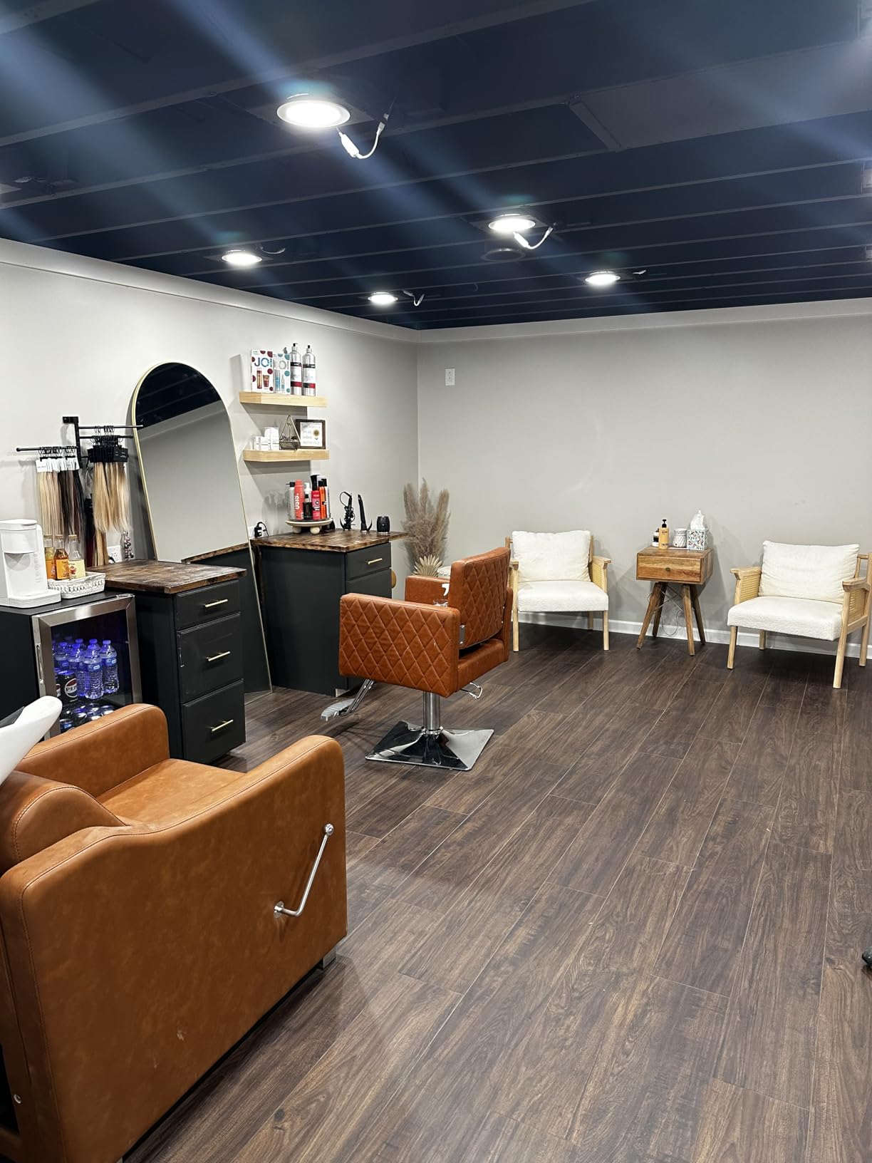 BarberPub Backwash Shampoo Station Chair, Adjustable Porcelain Ceramic Hair Wash Bowl with Chair, Shampoo Station for Barber Shop, Spa Beauty Salon Equipment customer photo 2