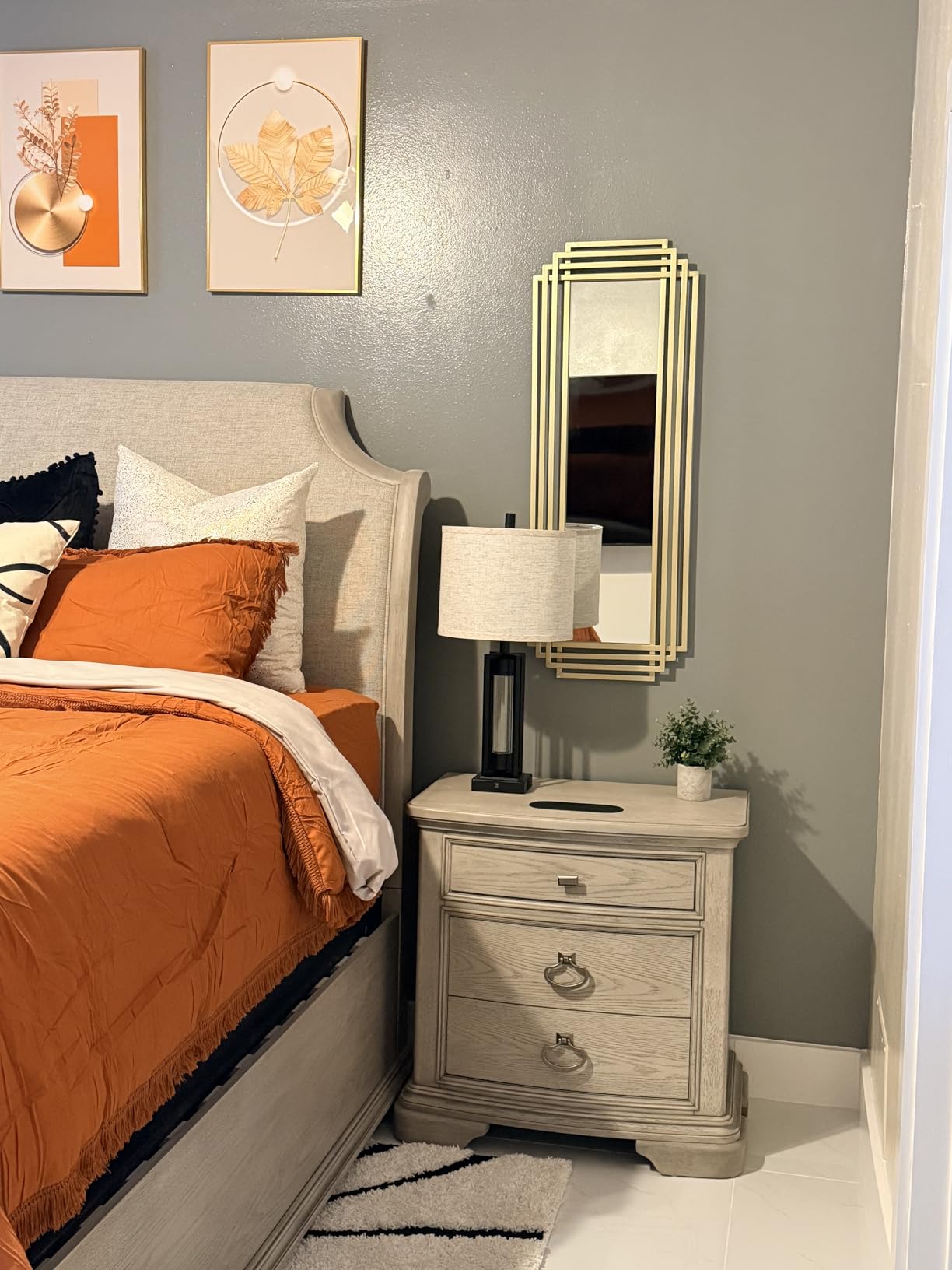 Gold Rectangle Mirror, 47