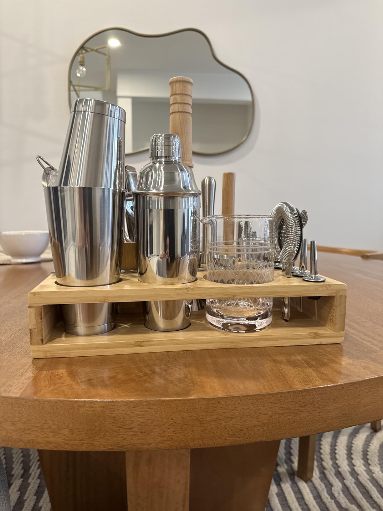 Barillio Bar Tool Set Pro Edition - Gold Stainless-Steel Cocktail Shaker Set - Mixology Bartender Kit w/Boston Shaker, Drink Mixer & Muddler for Cocktails - Home Bar Accessories - 32-Pc Bar kit customer photo 1