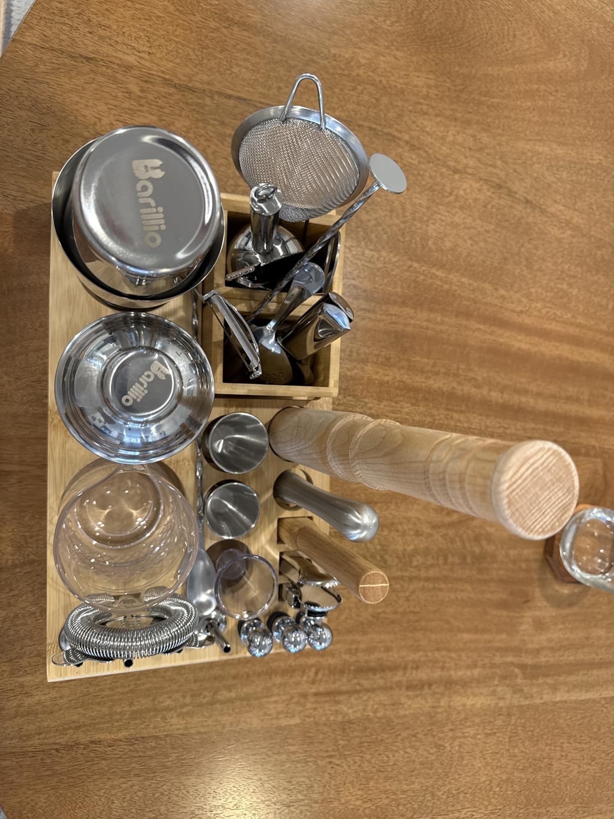 Barillio Bar Tool Set Pro Edition - Gold Stainless-Steel Cocktail Shaker Set - Mixology Bartender Kit w/Boston Shaker, Drink Mixer & Muddler for Cocktails - Home Bar Accessories - 32-Pc Bar kit customer photo 2