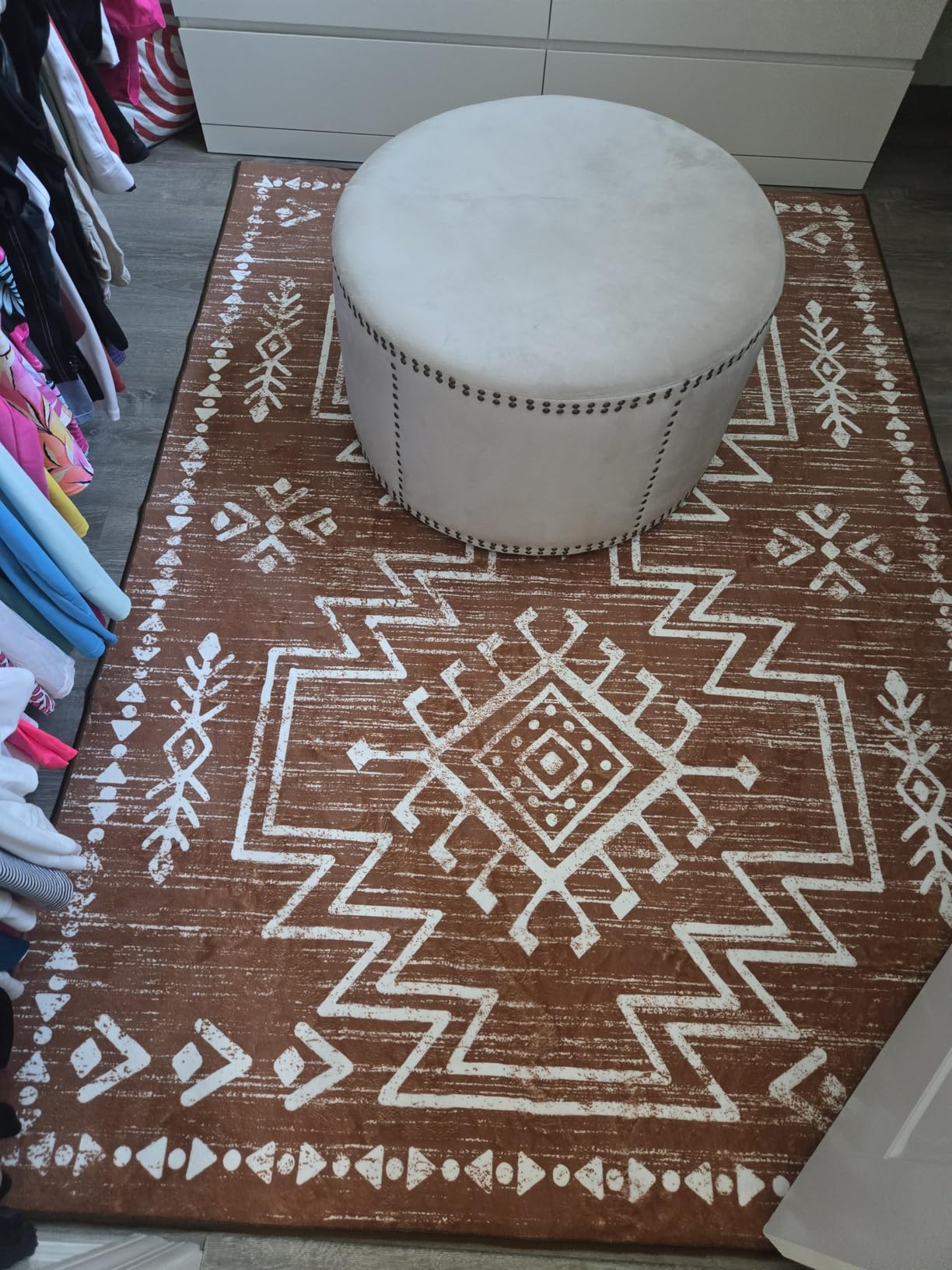 Lahome Vivienne Moroccan Rug 8x10 for Living Room, Boho Soft Washable Area Rugs customer photo 1