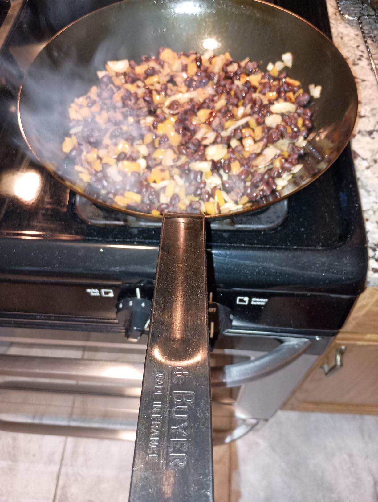 Blue Carbon Steel Fry Pan 2mm Thick - 9.5