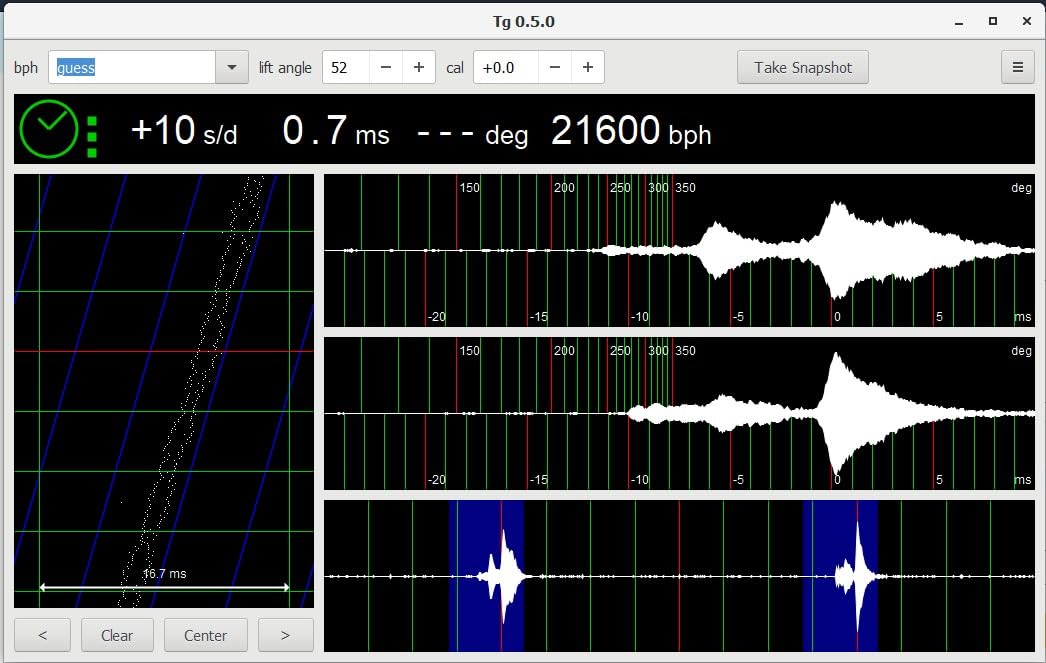 1Pcs Watch Timegrapher TGBC Meter Calibrator Tester Acoustic Display Mechanical Watch Calibration Tool for Desktops Laptops Mobile Phone (Version 4.5) customer photo 1
