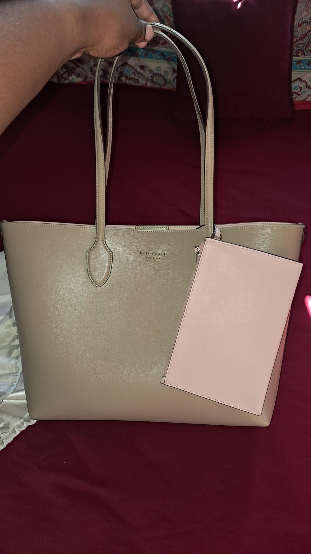 kate spade new york Women's Bleecker Saffiano Leather Large Tote customer photo 1