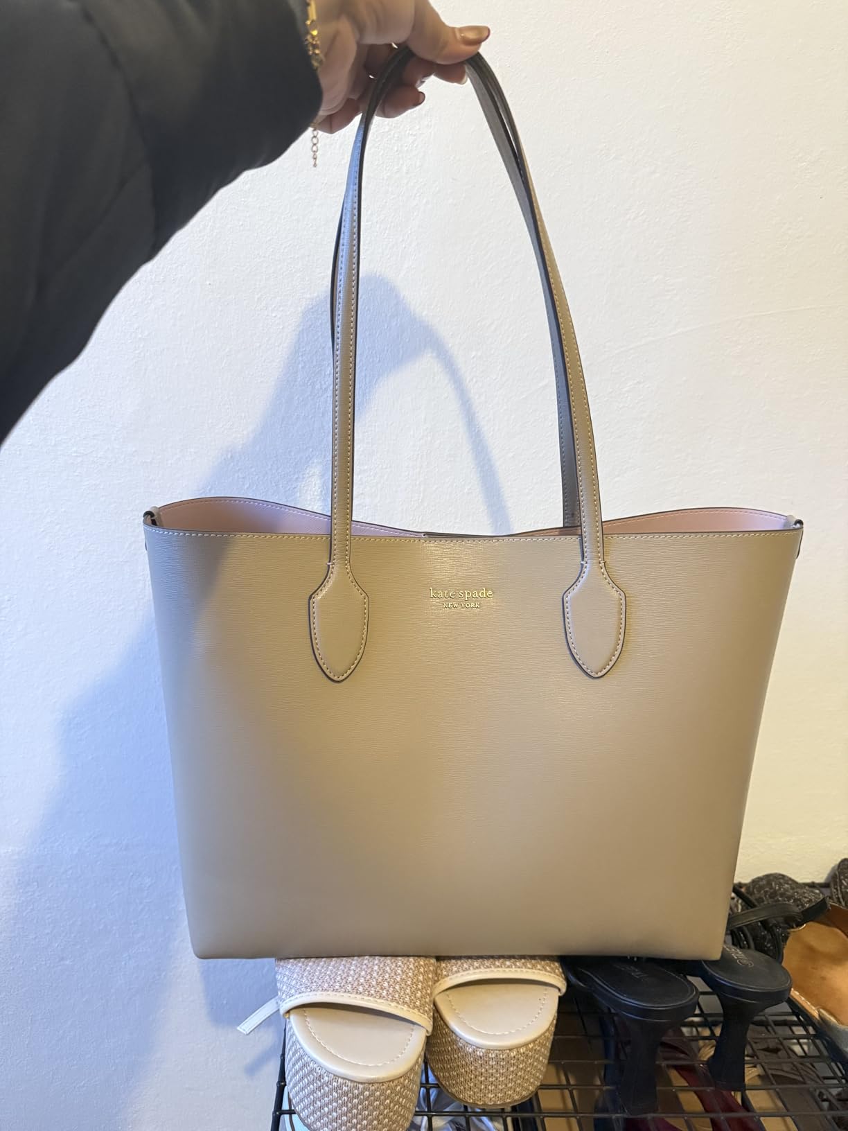 kate spade new york Women's Bleecker Saffiano Leather Large Tote customer photo 2