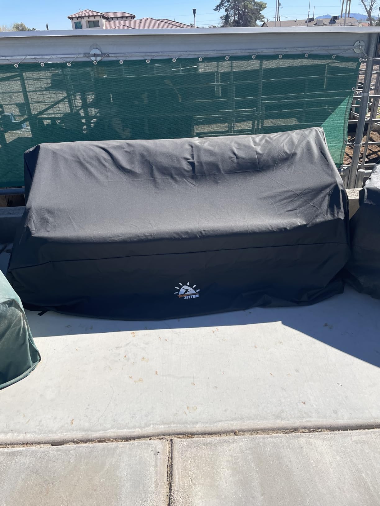 Zettum Patio Sofa Cover 80 Inch - 600D Outdoor Couch Cover Furniture Cover Waterproof & Heavy Duty, Large 3-Seater Bench Cover for Outside Sofa, Loveseat, Couch, Glider and Bench - 80 x 36 x 33 Inch customer photo 1