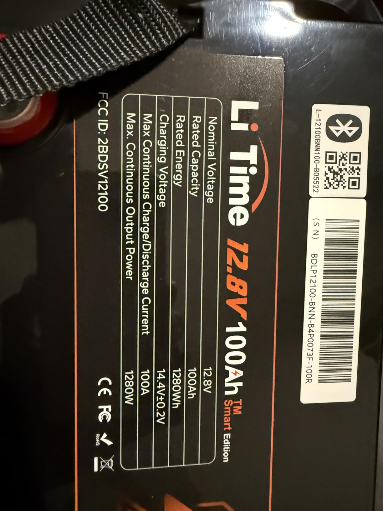 Litime 12V 100Ah Trolling Motors LiFePO4 Battery (Group 31), 12 Volt Bluetooth Lithium Batteries, Max. 15000 Deep Cycles, 100A BMS, Low-Temp Protection for Marine, Boat, Yacht, RV, Solar (2-Pack) customer photo 2