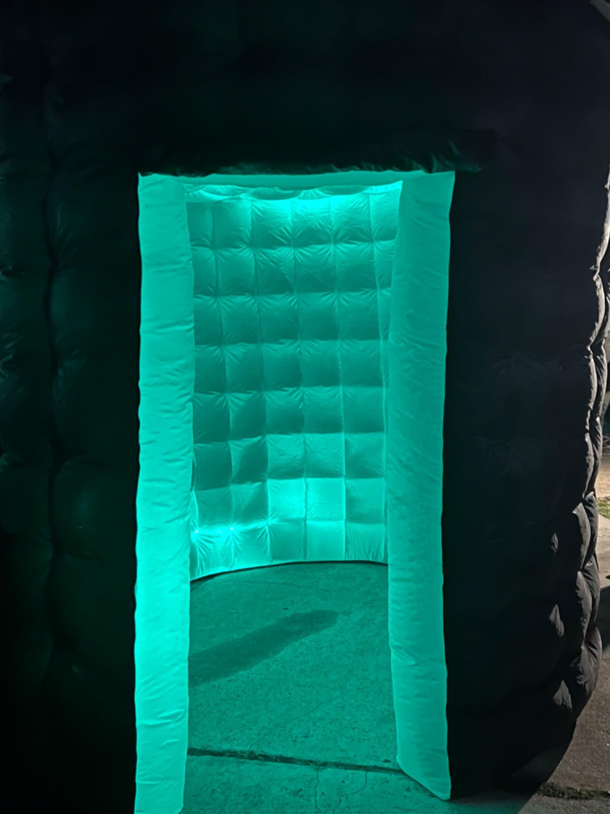 Inflatable Photo Booth Enclosure 10x10x9FT for 360 Photo Booth Machine, Portable 16 Colors LED Dimmable Shooting Photobooth Tent with Remote, 2 Doors, Inner Air Blower for Wedding Birthday Parties customer photo 1