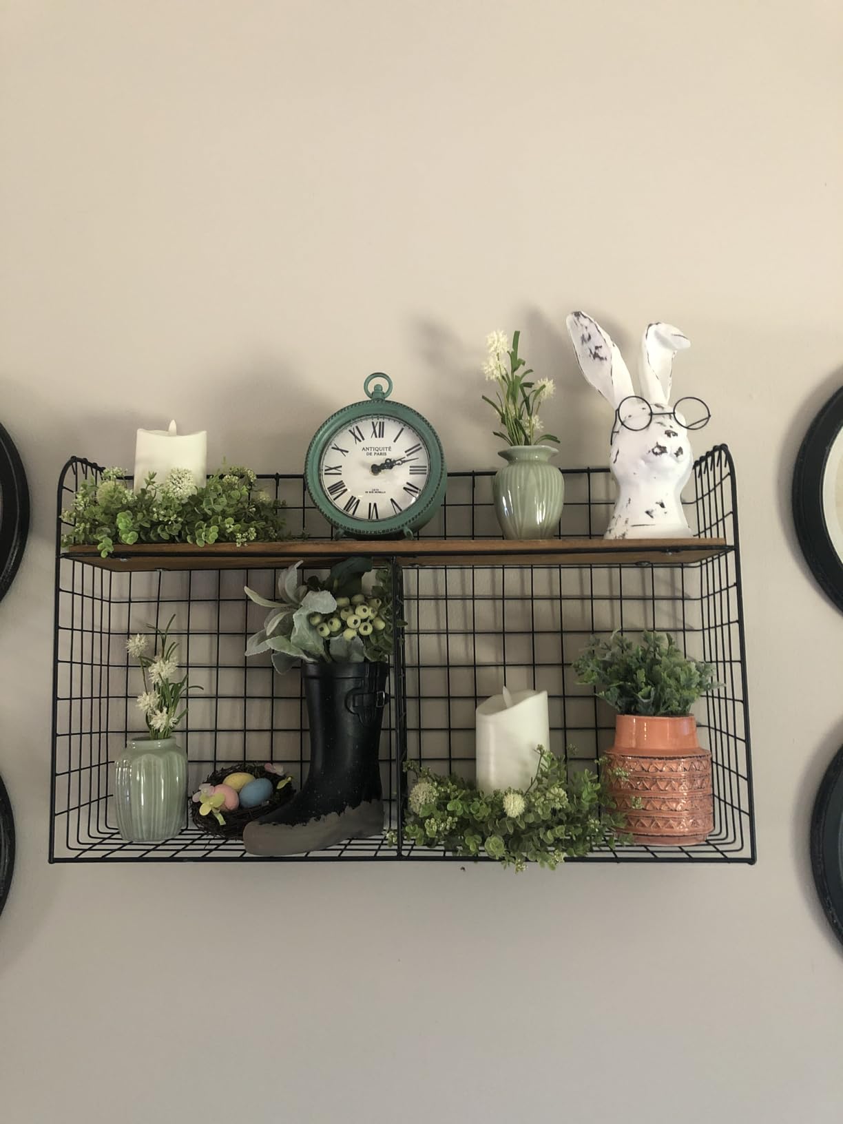 NIKKY HOME Gold Table Clock, Silent Non-Ticking Shelf Desk Top Clock Battery Operated Classic Design, Decorative Home Decor for Living Room, Fireplace Mantel, Desktop, Countertop customer photo 2