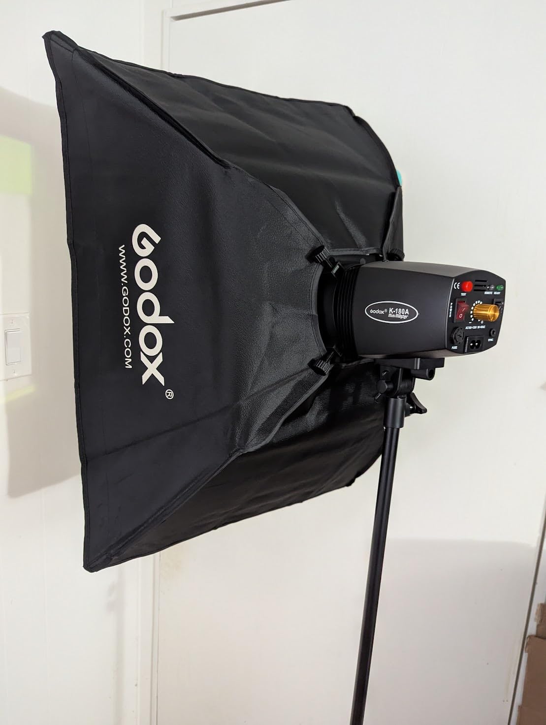 Godox 2X K-180A Strobe Light Kit, 180Ws Studio Strobe Light Kit for Photography, 5600K Compact Monolights with RT-16 Trigger, Softbox, Tripod Stands, Storage Bag customer photo 1
