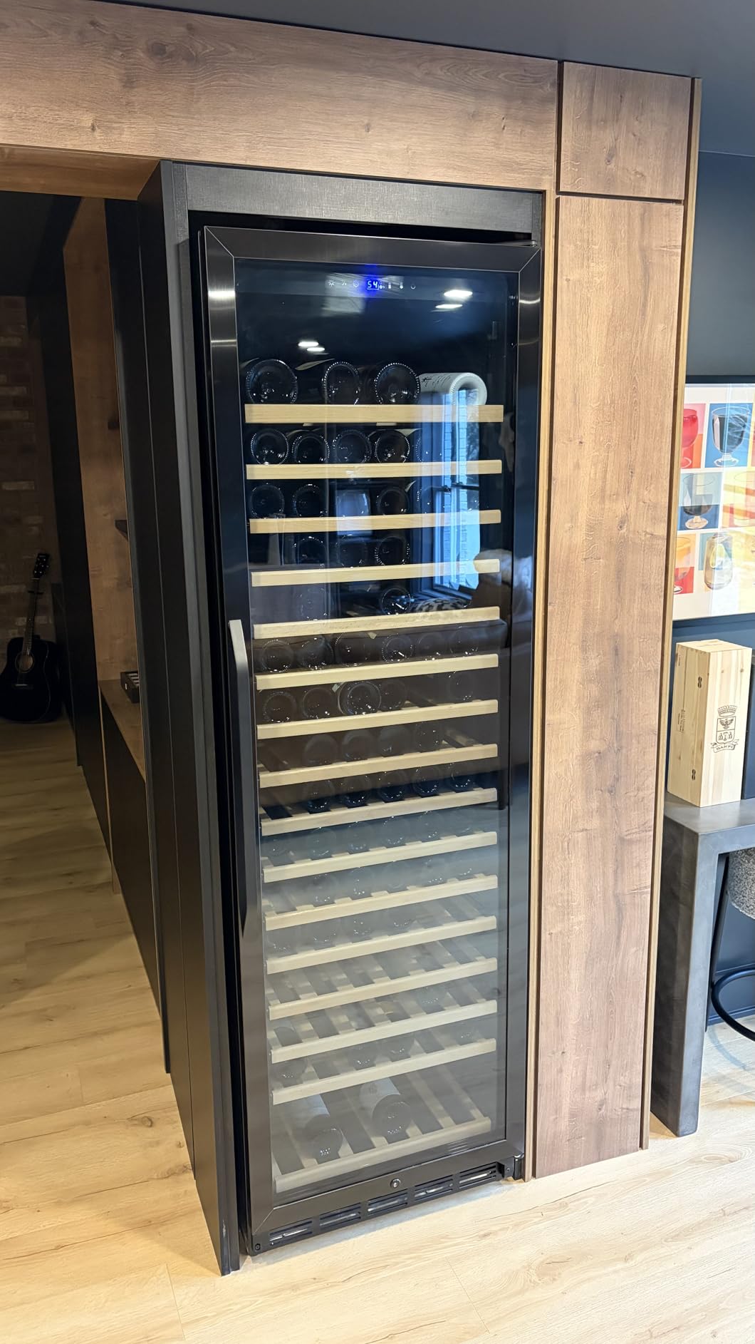 Electric Humidor for Cigars, 50L 300 Counts Large Capacity, Thermostatic Electric Cigar Cooler Cabinet with Spanish Cedar Wood Shelves, Digital LED Screen, Smart Humidity & Temp Control, Gifts for Men customer photo 1