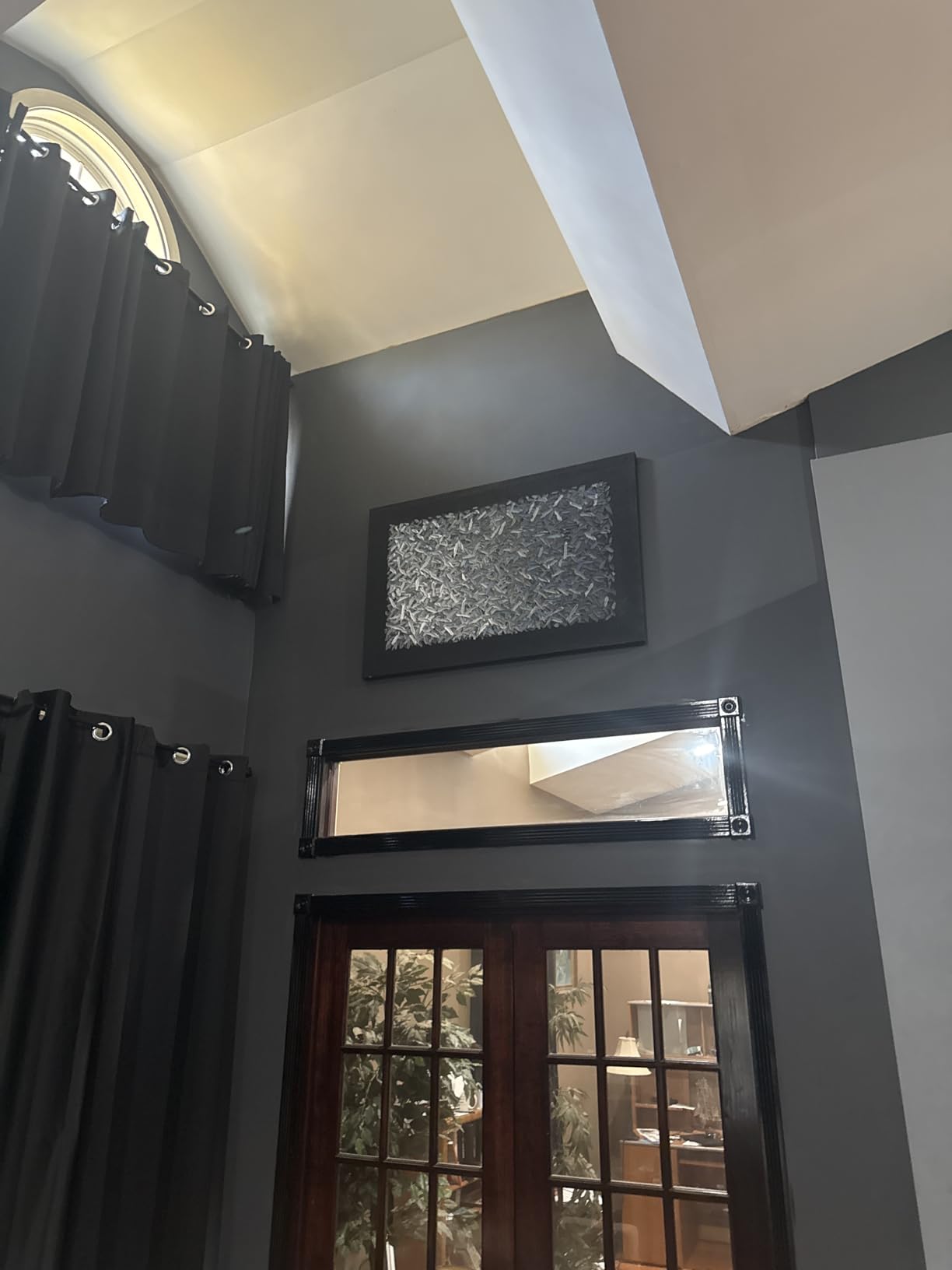 Art 30x60 inch Hand Painted Black and White Abstract Texture Art Oil Painting Large Modern Art Canvas Wall Decoration Painting customer photo 1